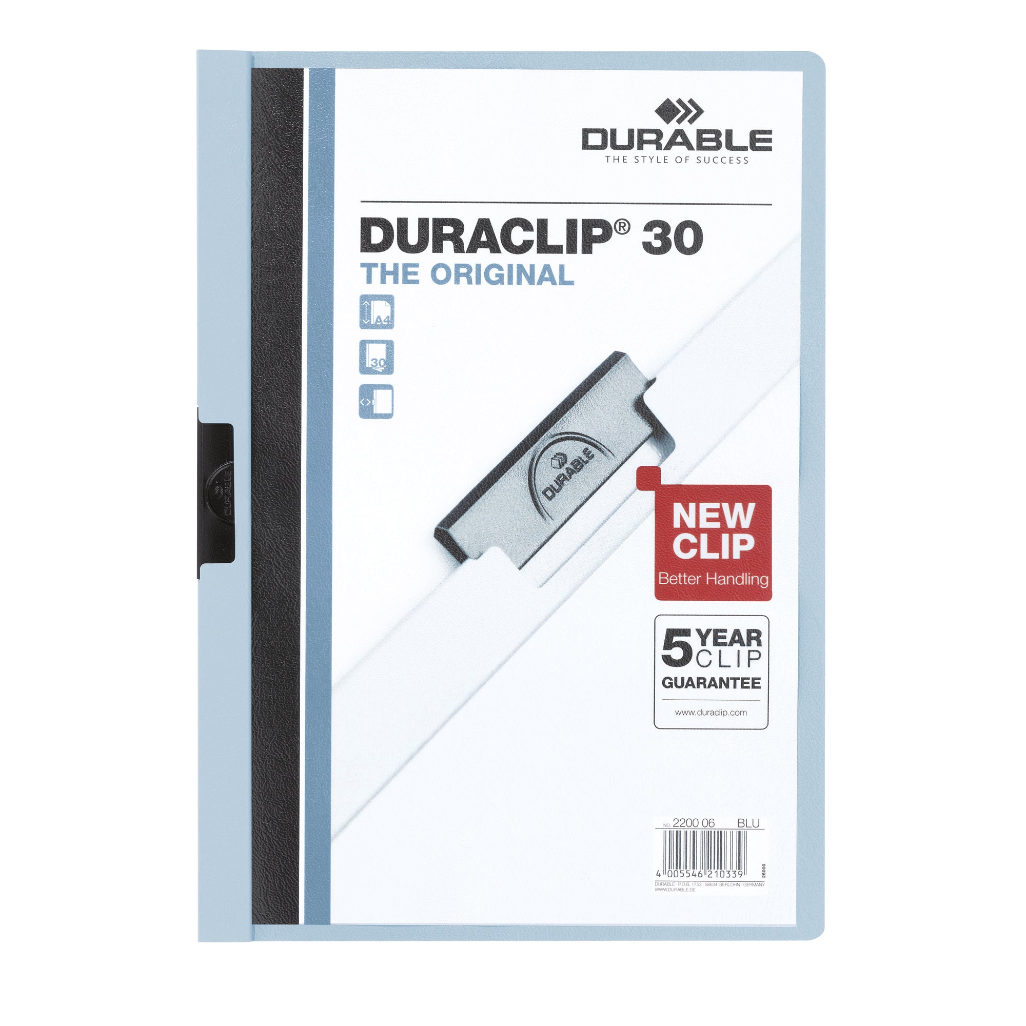 Durable Klemmmappe DURACLIP® 30, DIN A4