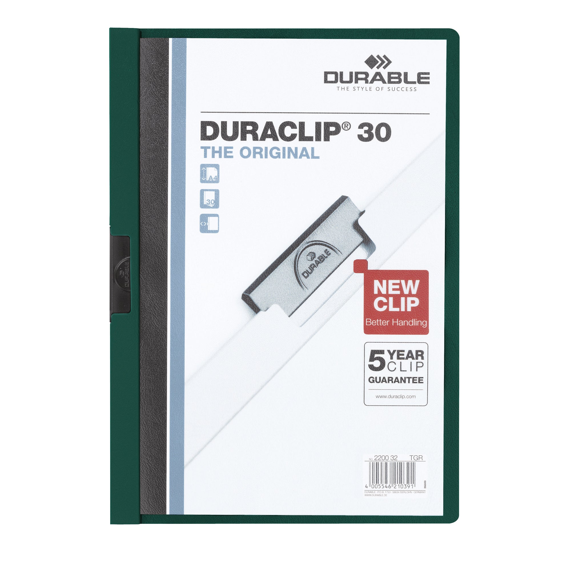 Durable Klemmmappe DURACLIP® 30, DIN A4