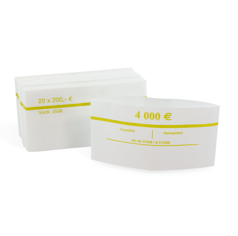 Geldscheinbanderolen für 20 x 200,00 EUR