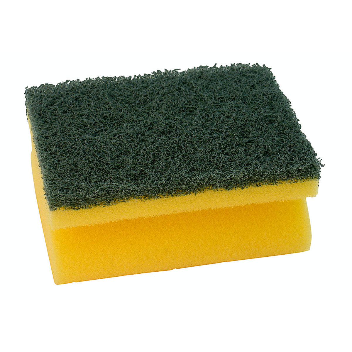 Schwamm 7x9,5x4cm Griffleiste gelb/grün 10St