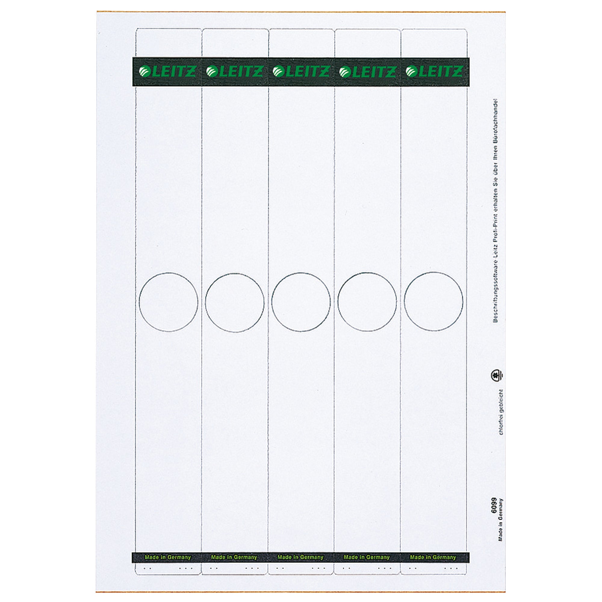 Leitz Ordnerrückenetikett, 34 x 279 mm (B x H)