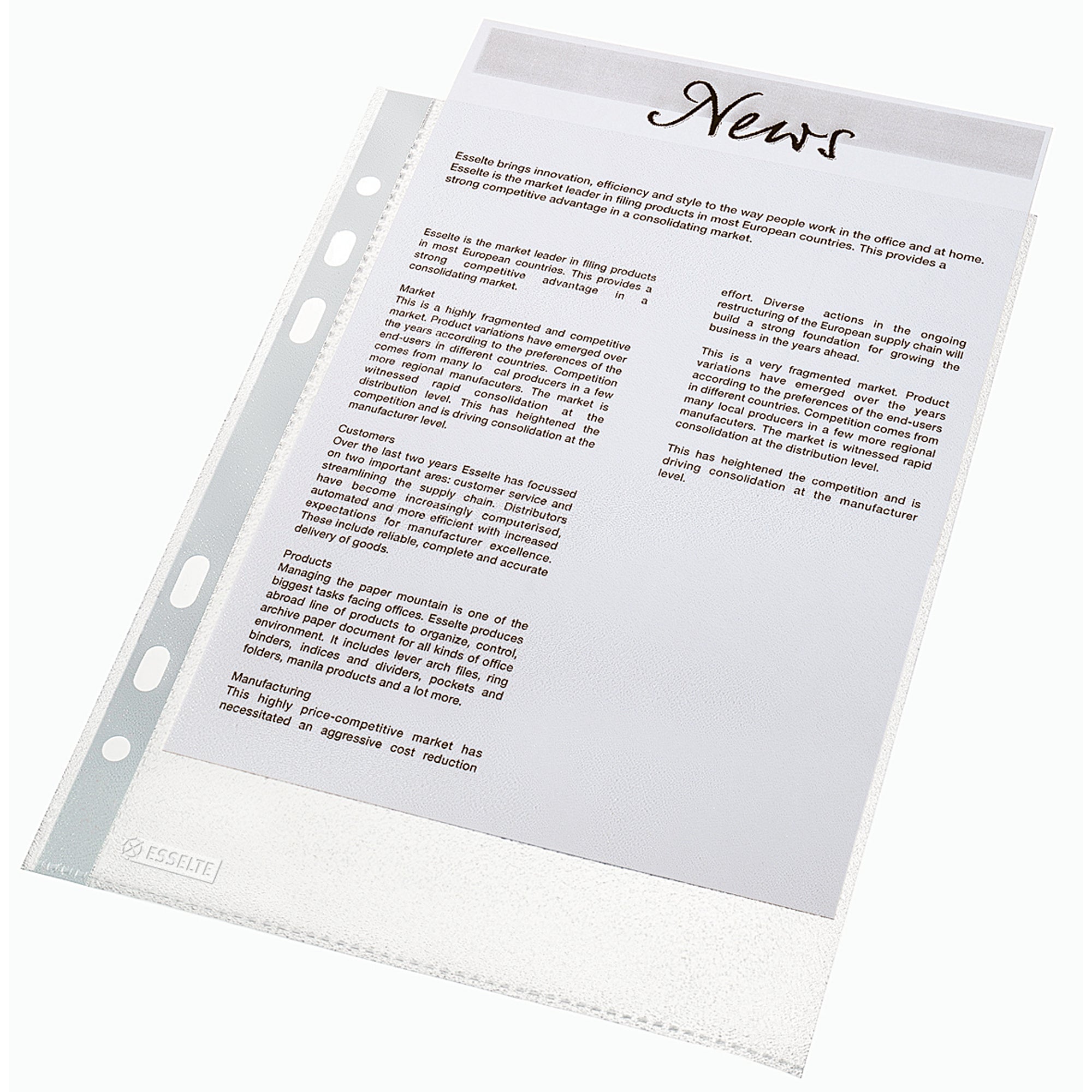 Esselte Prospekthülle Economy
