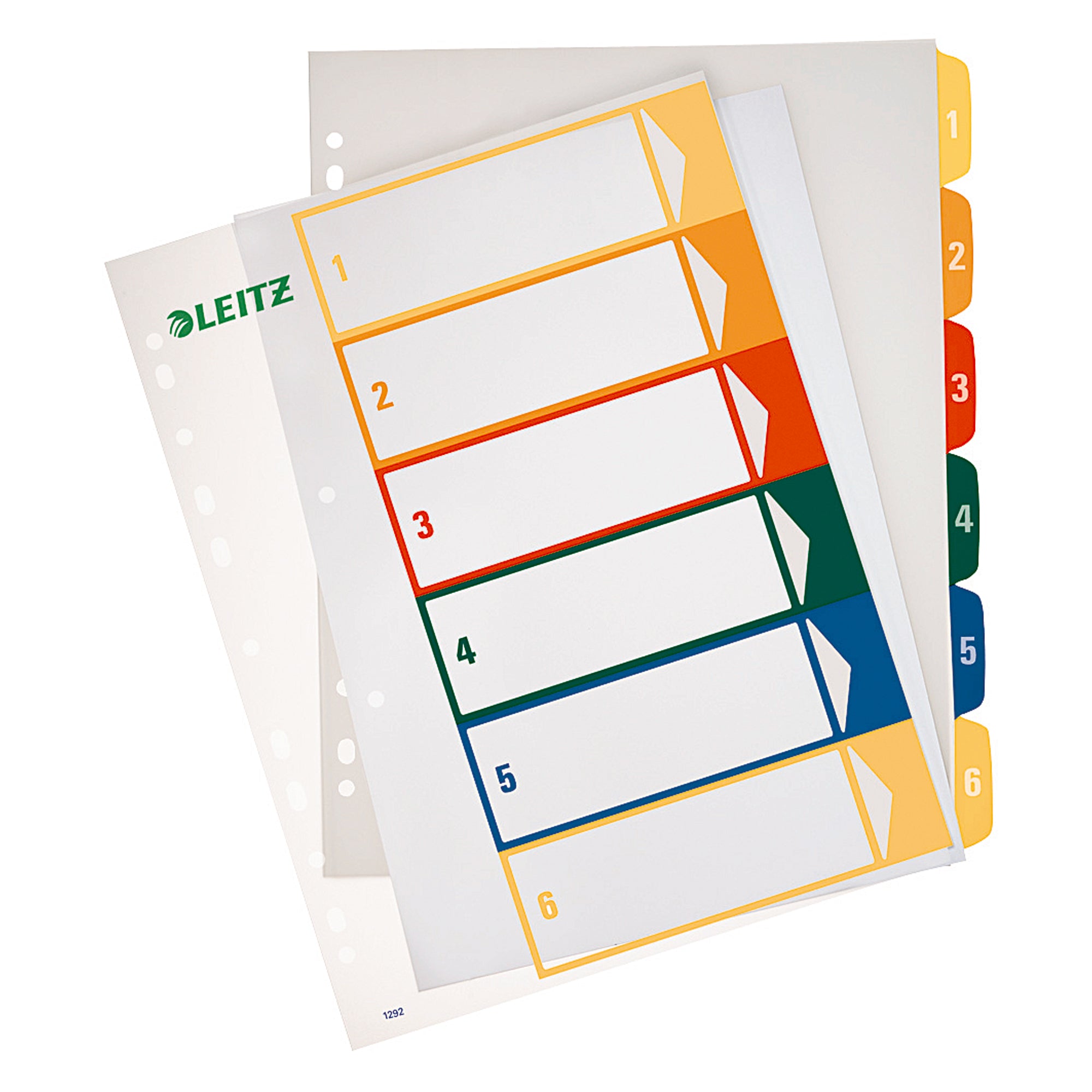 Leitz Zahlenregister, DIN A4, Überbreite