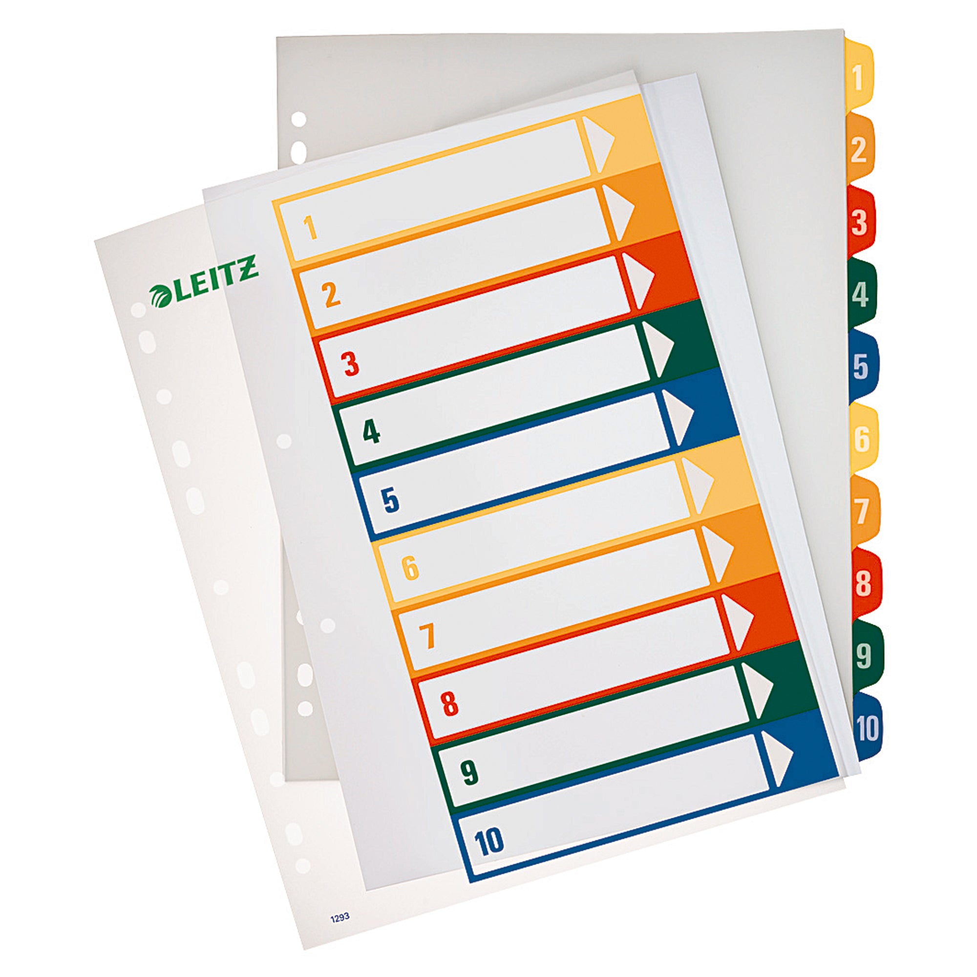 Leitz Zahlenregister, DIN A4, Überbreite