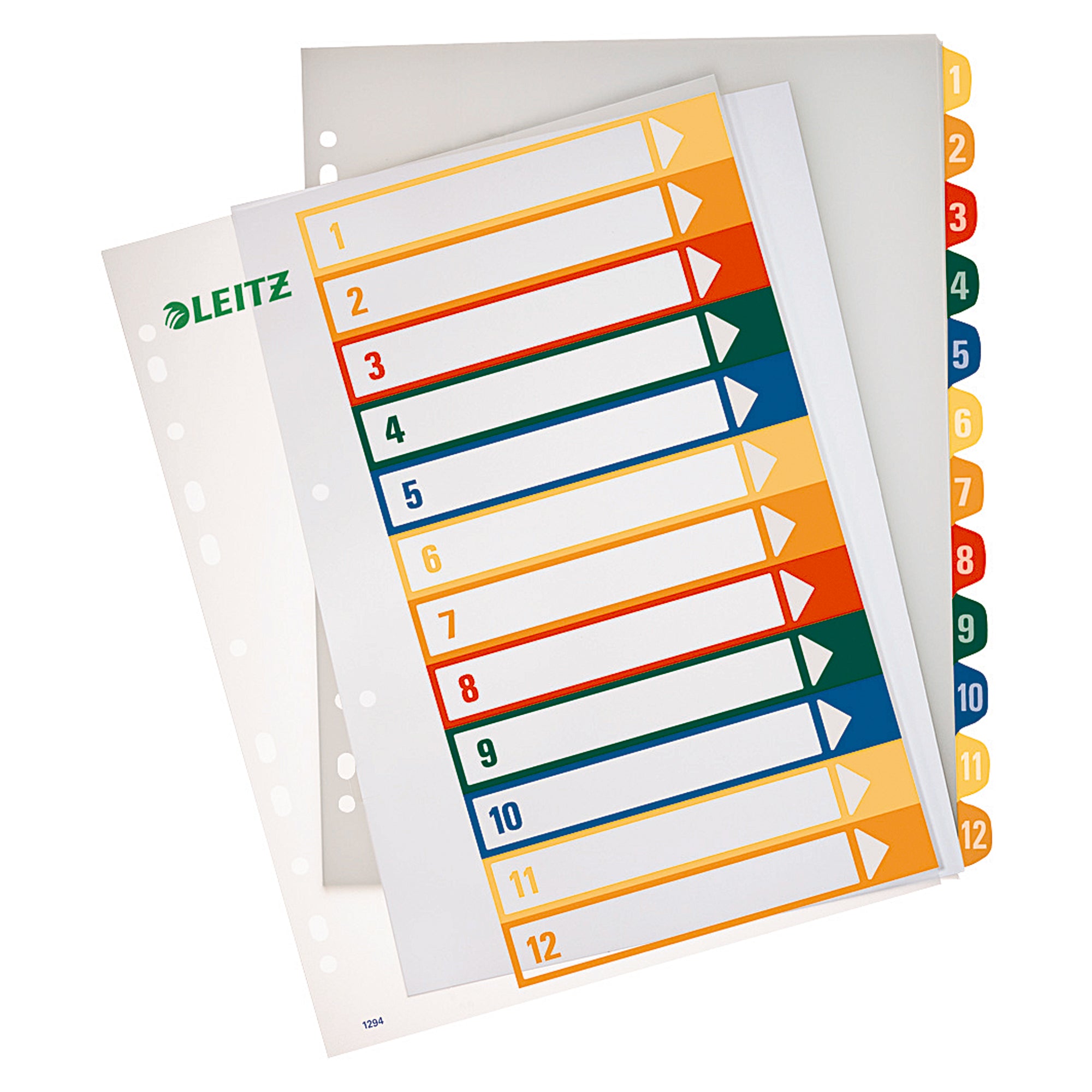 Leitz Zahlenregister, DIN A4, Überbreite