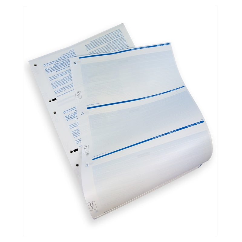 Thermopapier Kontoauszugspapier für Genossenschaftsbanken