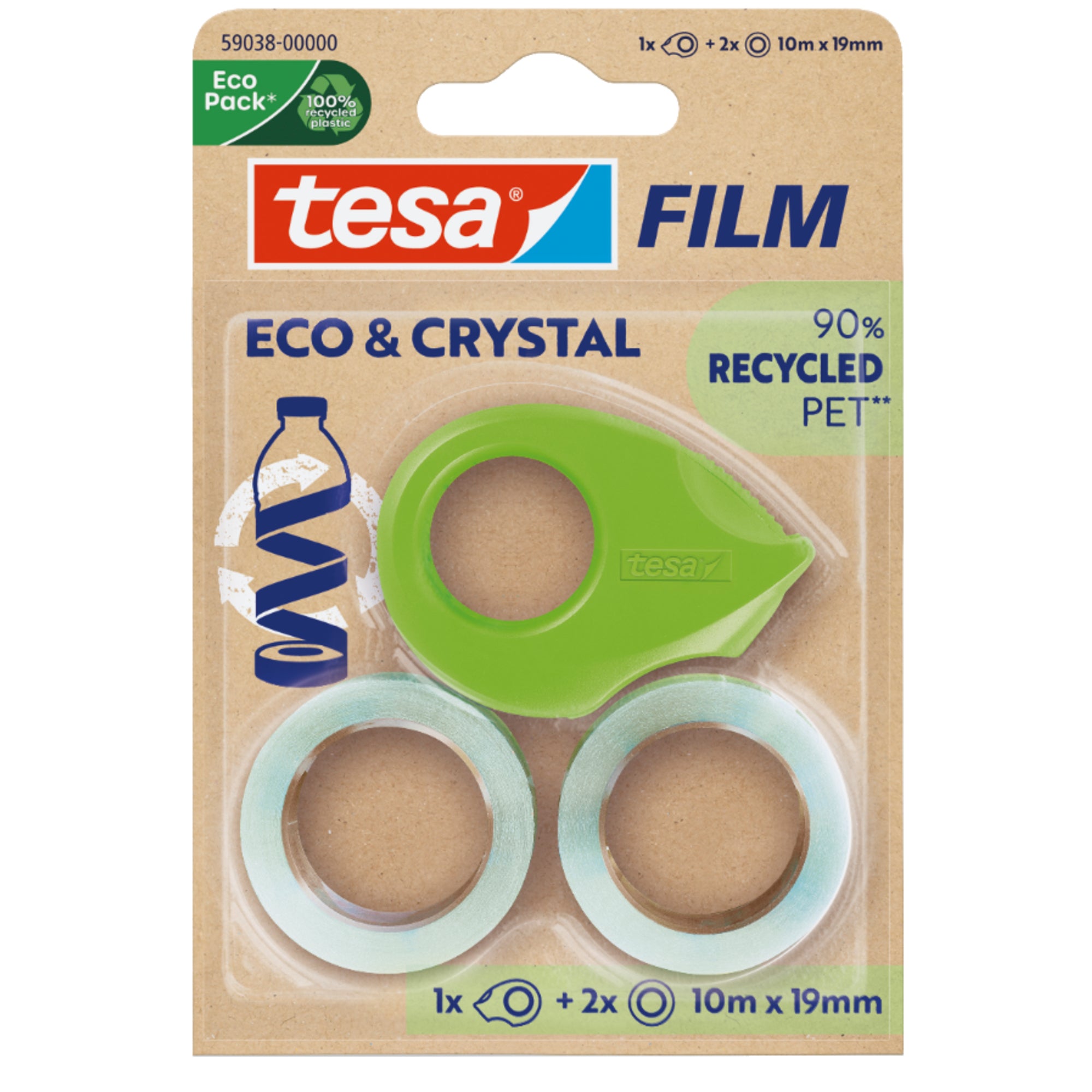 tesa Klebefilm Eco & Crystal Mini Dispenser