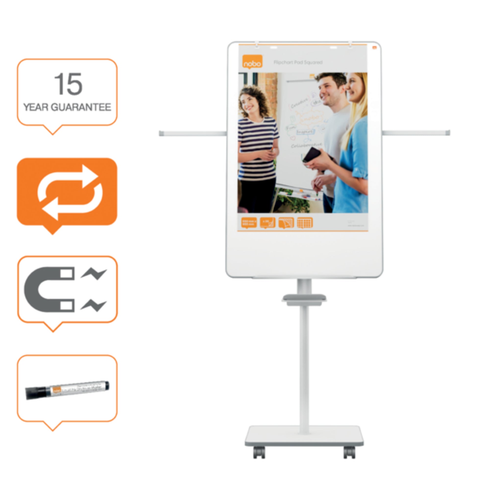 Nobo Mobiles Flipchart Move & Meet