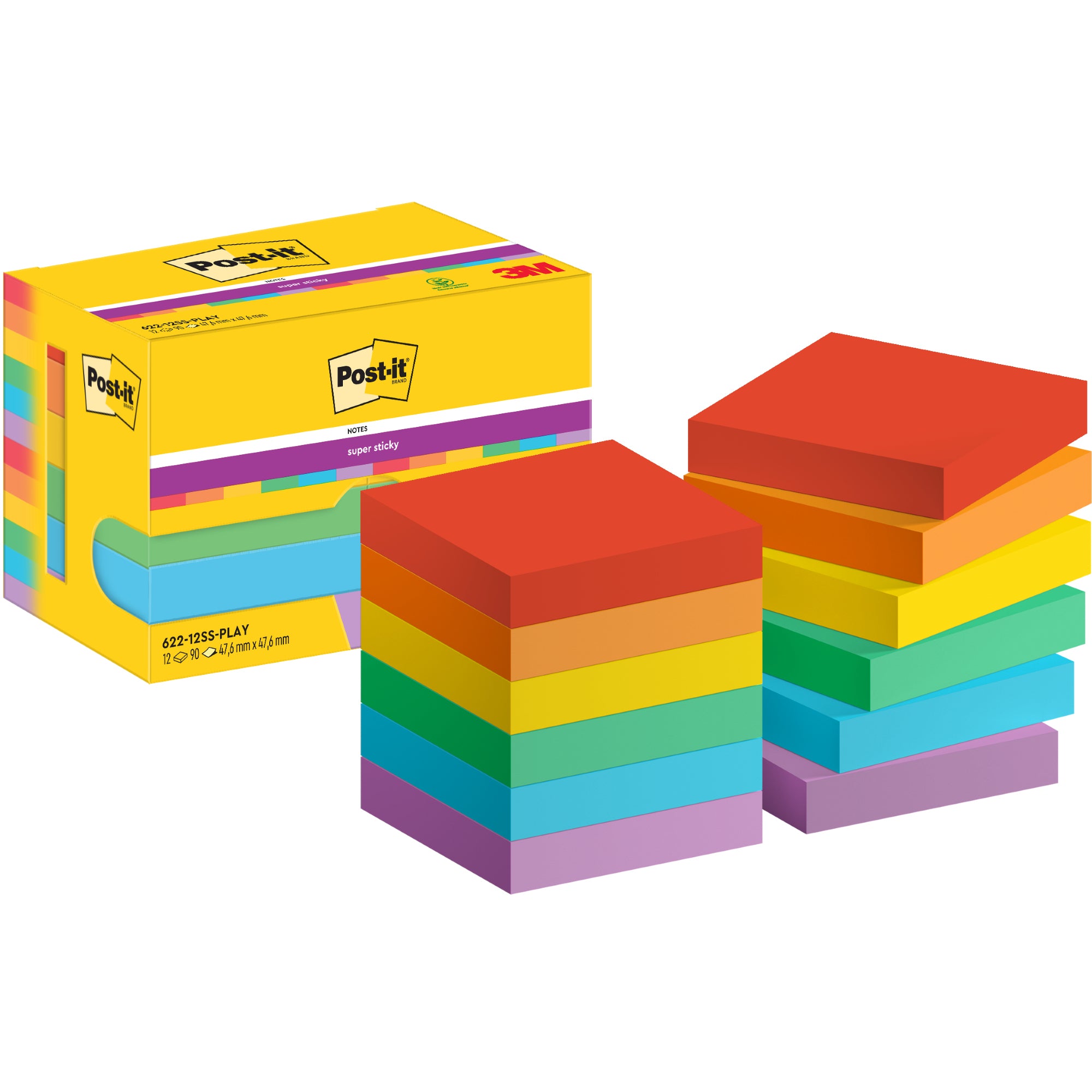 Post-it Haftnotiz Super Sticky Notes Playful Collection