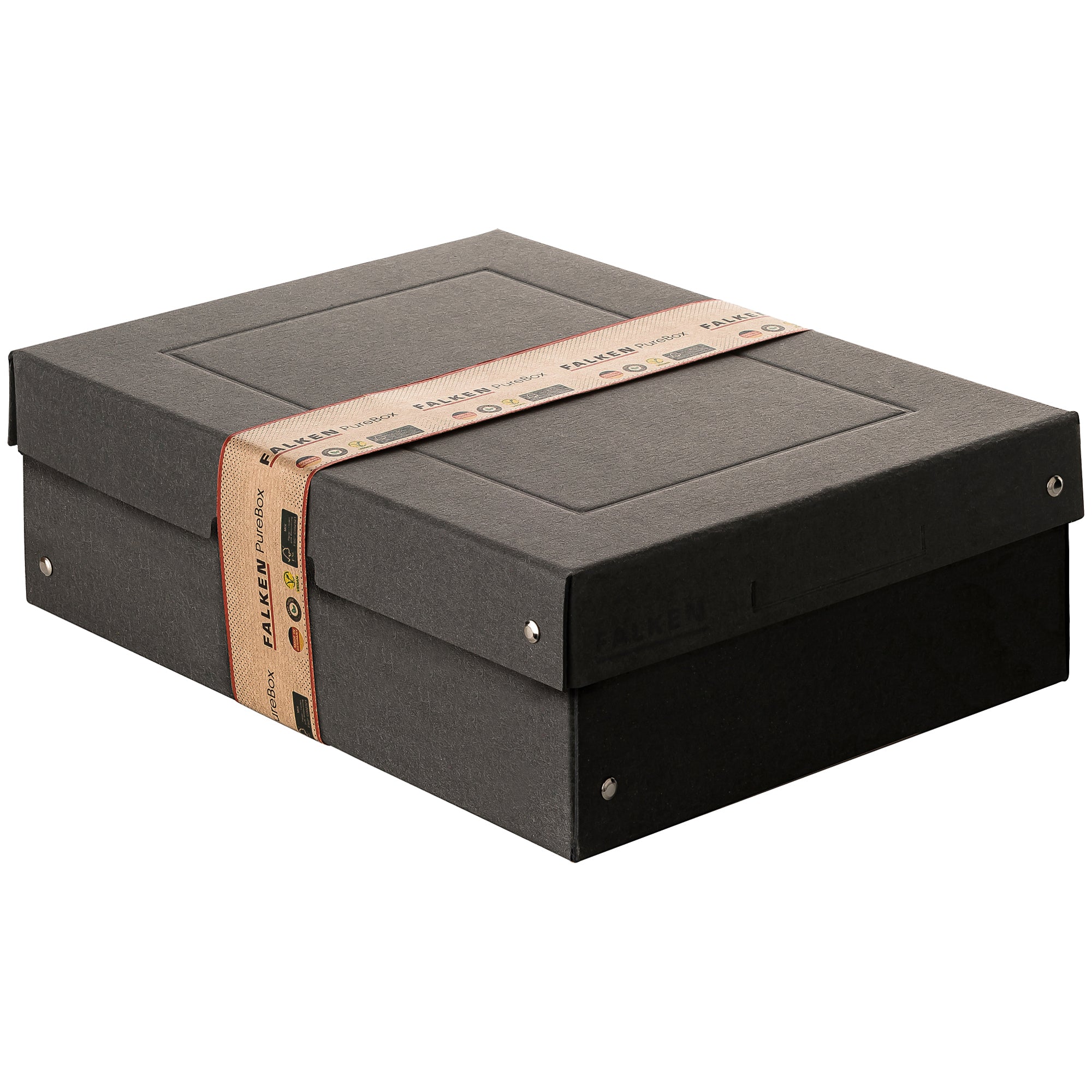 Falken Aufbewahrungsbox PureBox Black, DIN A4