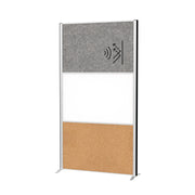 Maul Stellwand MAULconnecto, Stahl, 100 % PES-Fasern, Kork
