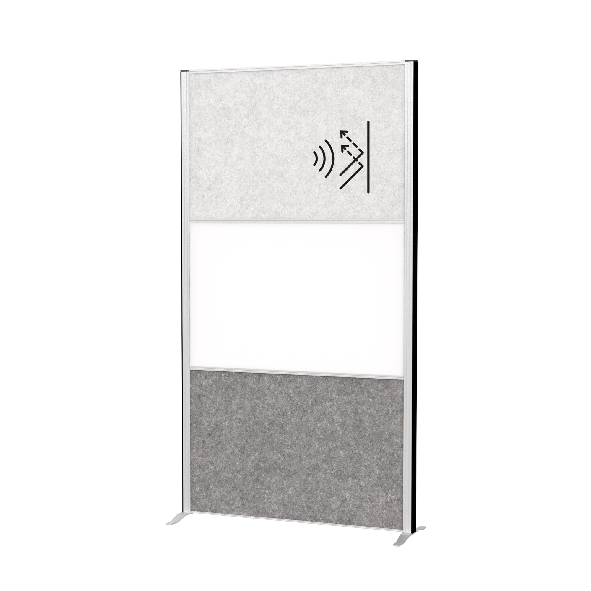 Maul Stellwand MAULconnecto, Stahl, 100 % PES-Fasern, 20 % recycelt
