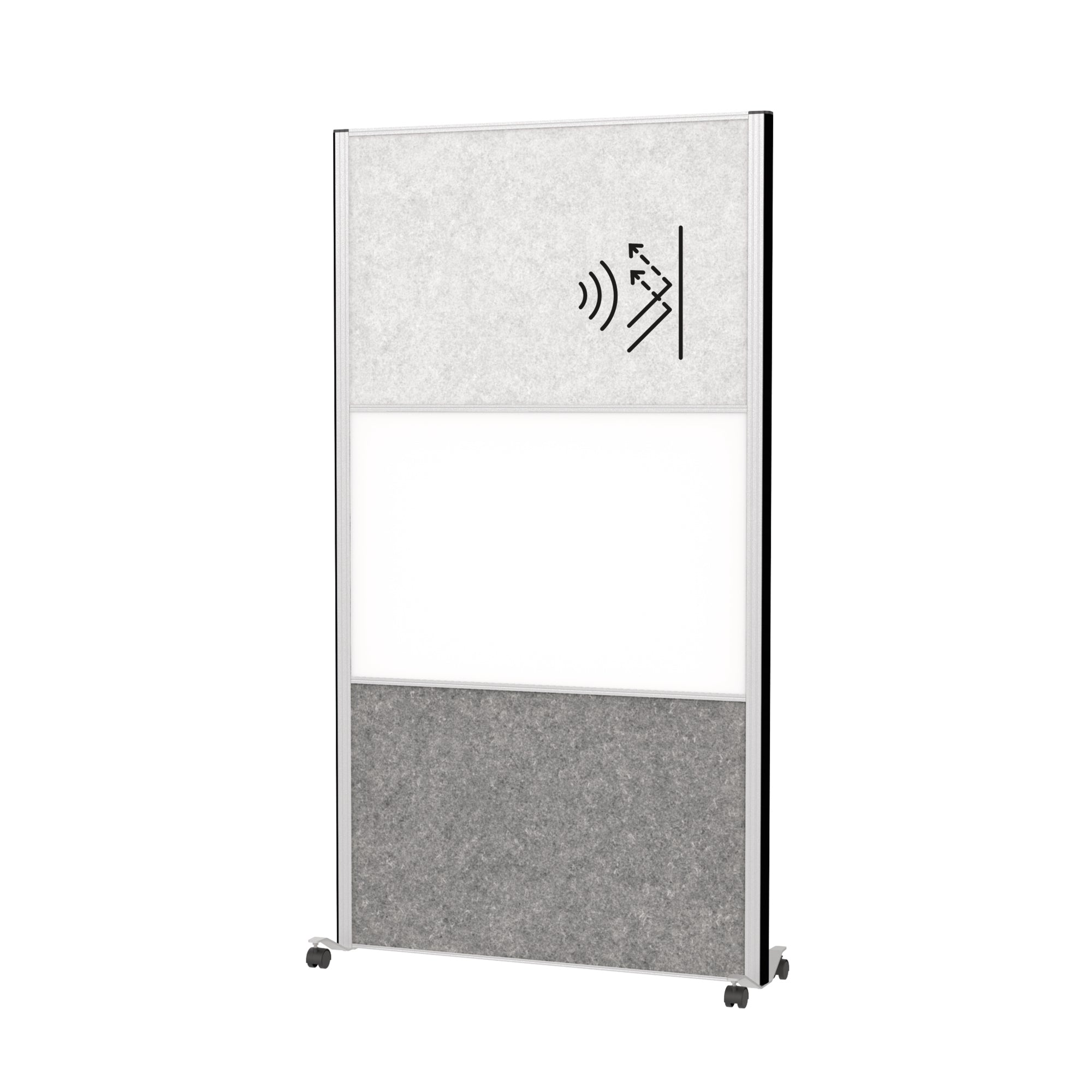 Maul Stellwand MAULconnecto, Stahl, 100 % PES-Fasern, 20 % recycelt