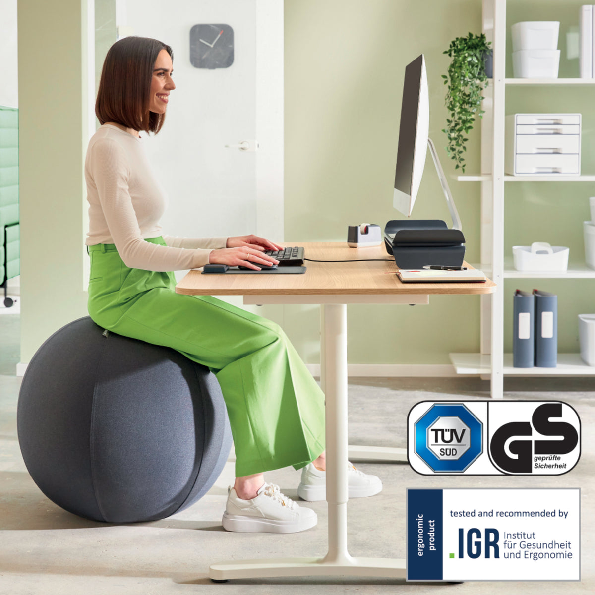 Leitz Sitzball Active 75cm gr