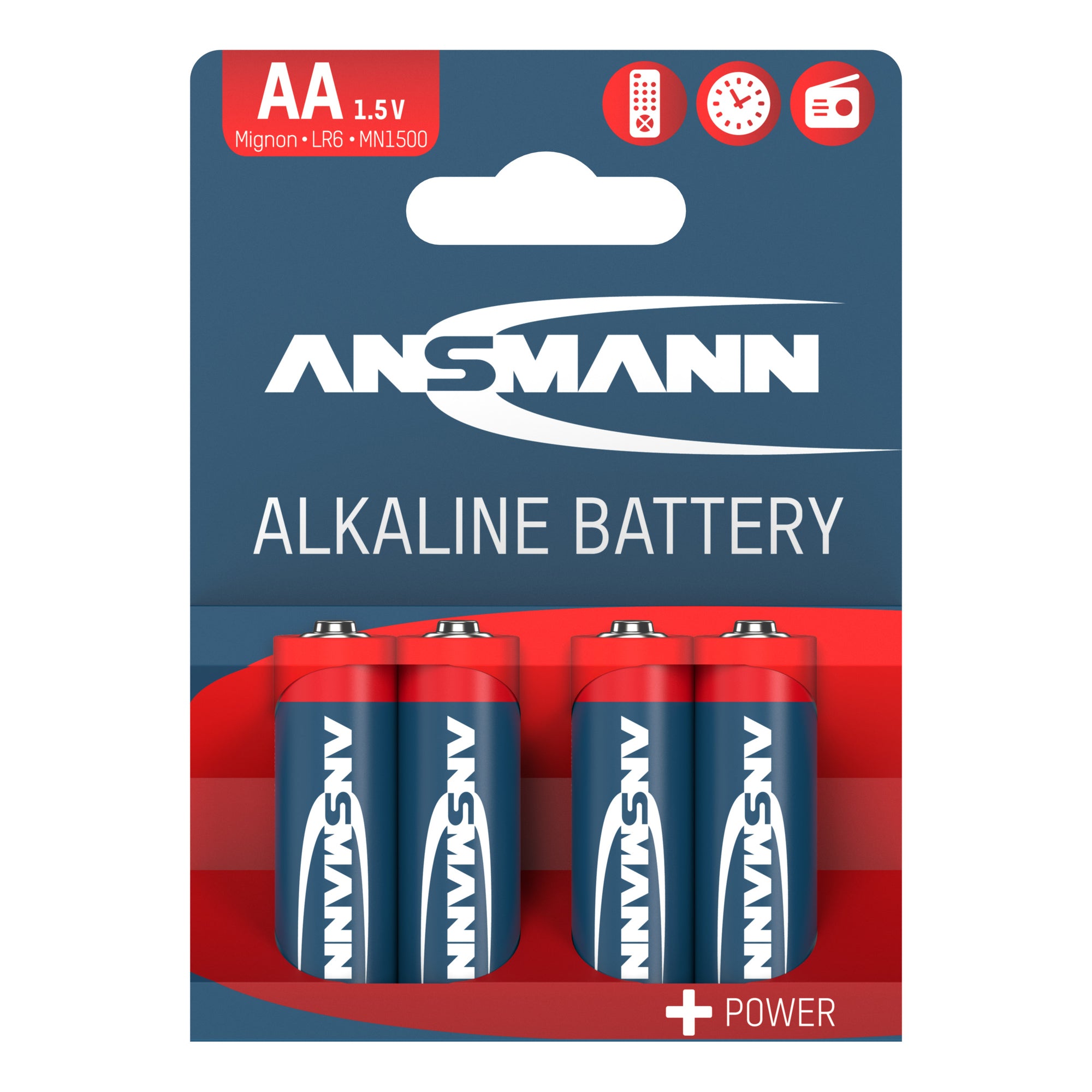 Ansmann Batterie Alkaline Mignon AA LR6 4St.