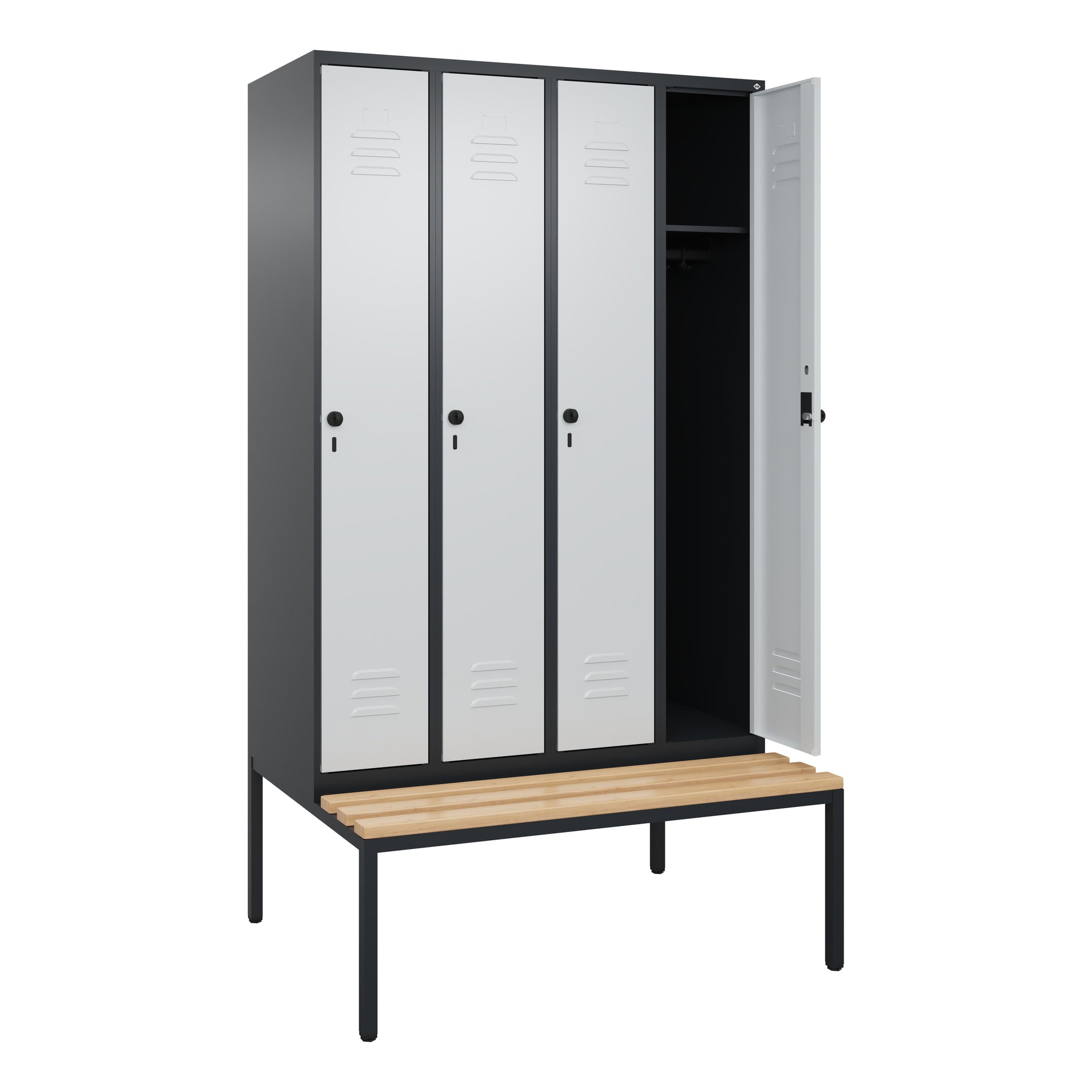 C+P Kleiderspind Classic PLUS, 1.200 x 2.120 x 815 mm (B x H x T)