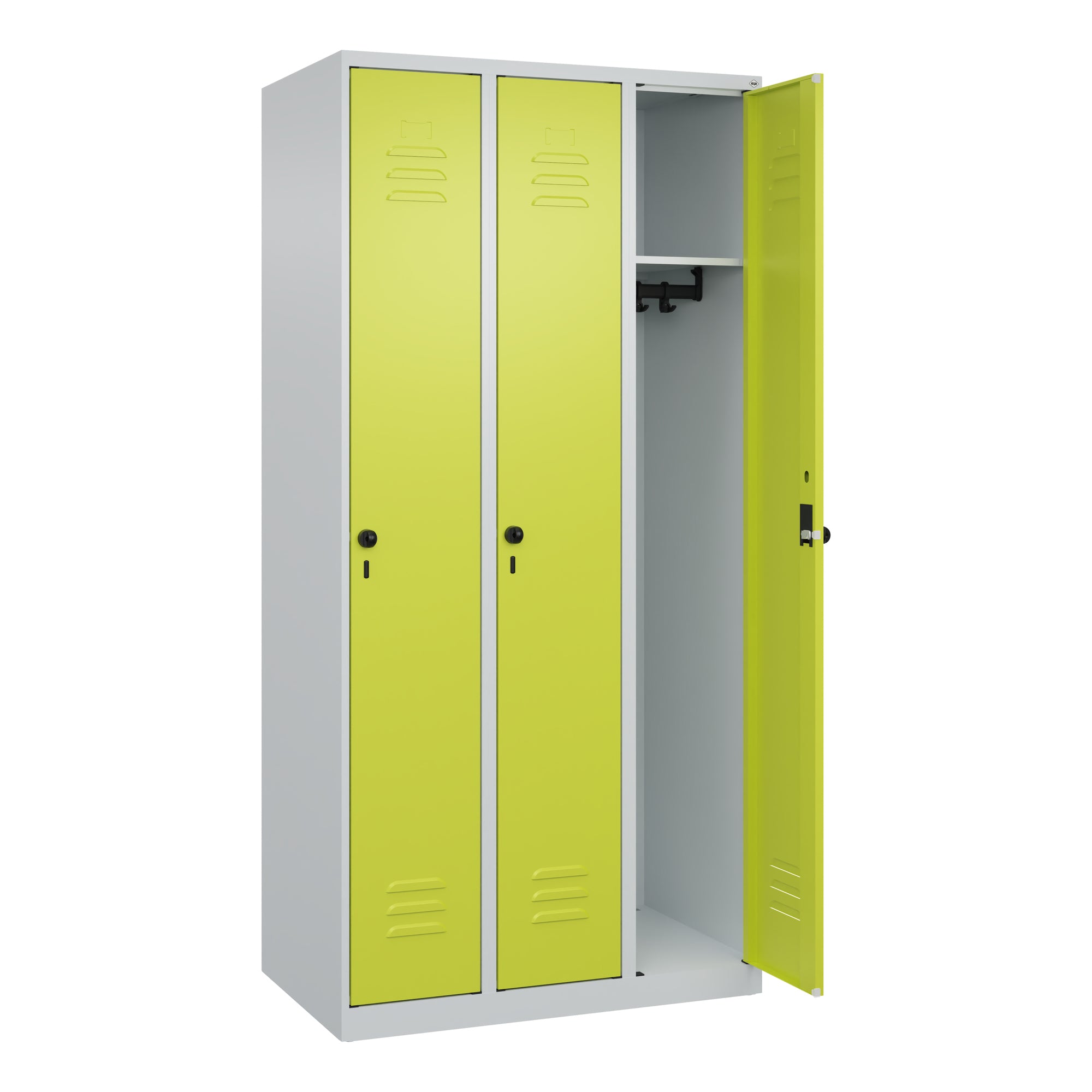 C+P Spind Classic PLUS 3Abt. 1850x900x500 lgr/cgn