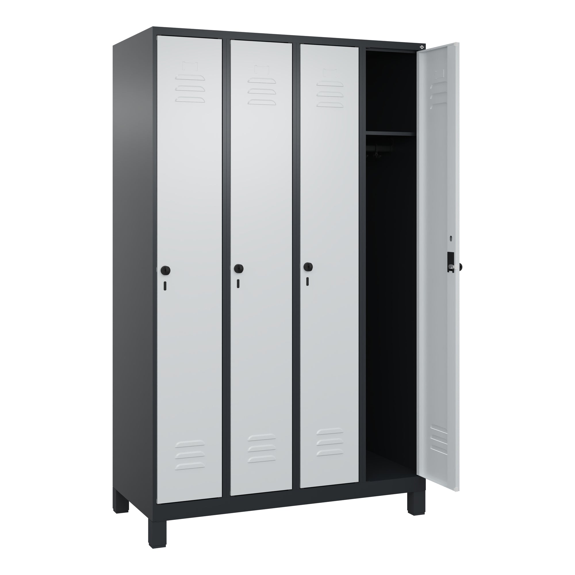 C+P Spind Classic PLUS 4Abt. 1950x1200x500 sgr/lgr