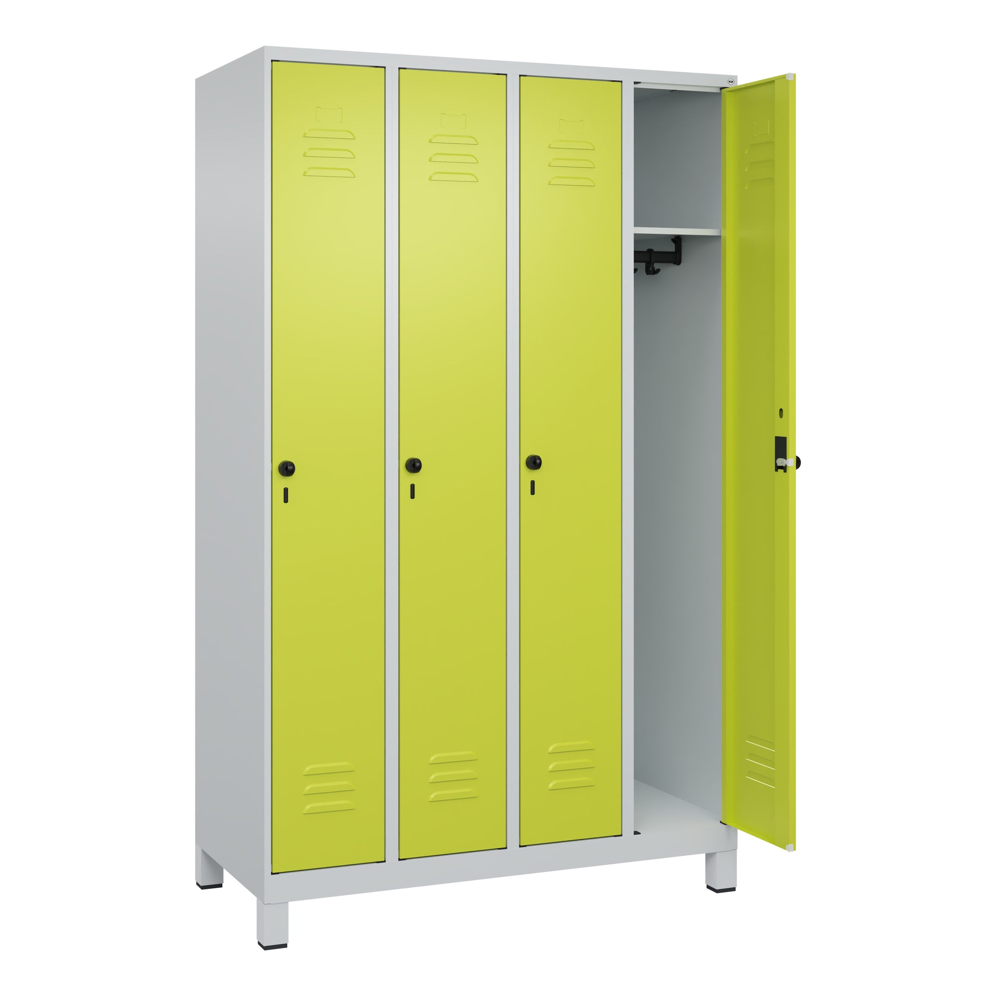 C+P Spind Classic PLUS 4Abt. 1950x1200x500 lgr/cgn