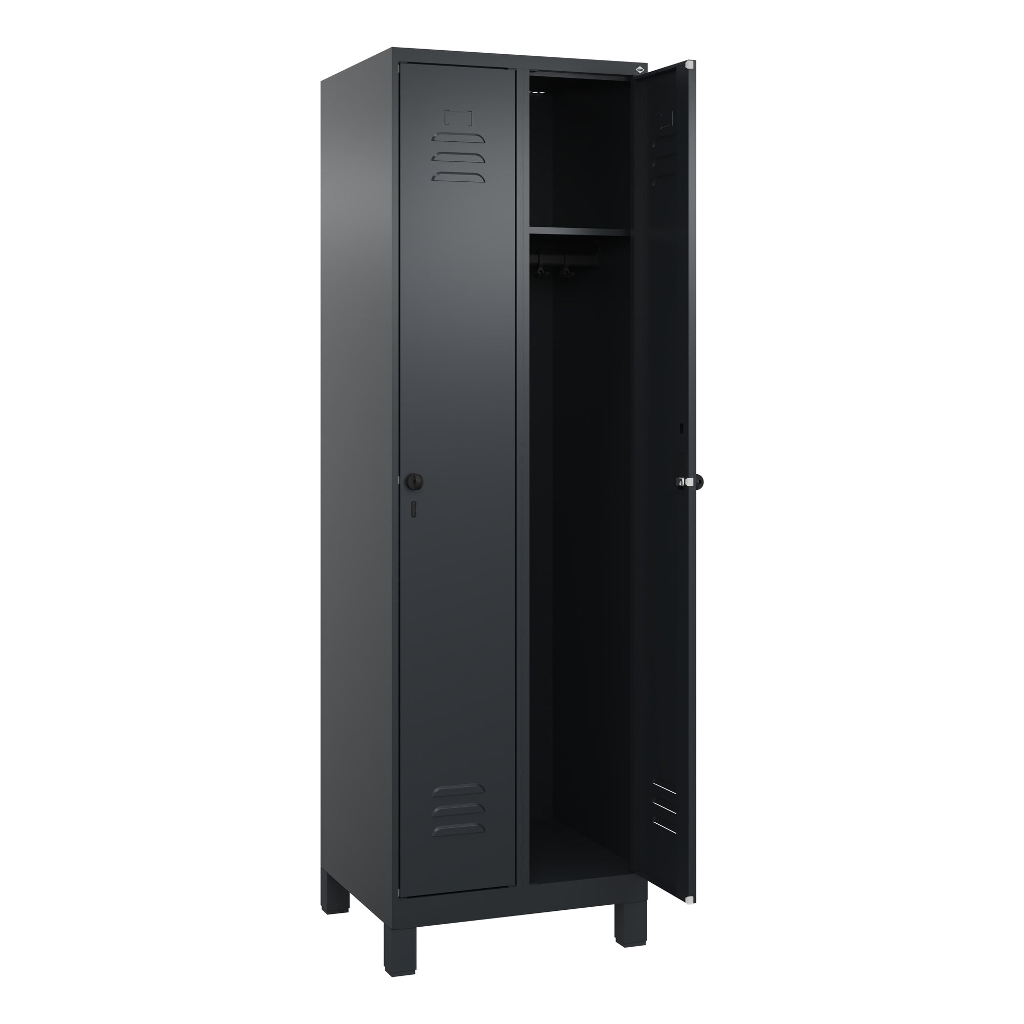 C+P Spind Classic PLUS 2Abteile 1950x600x500mm s.gr