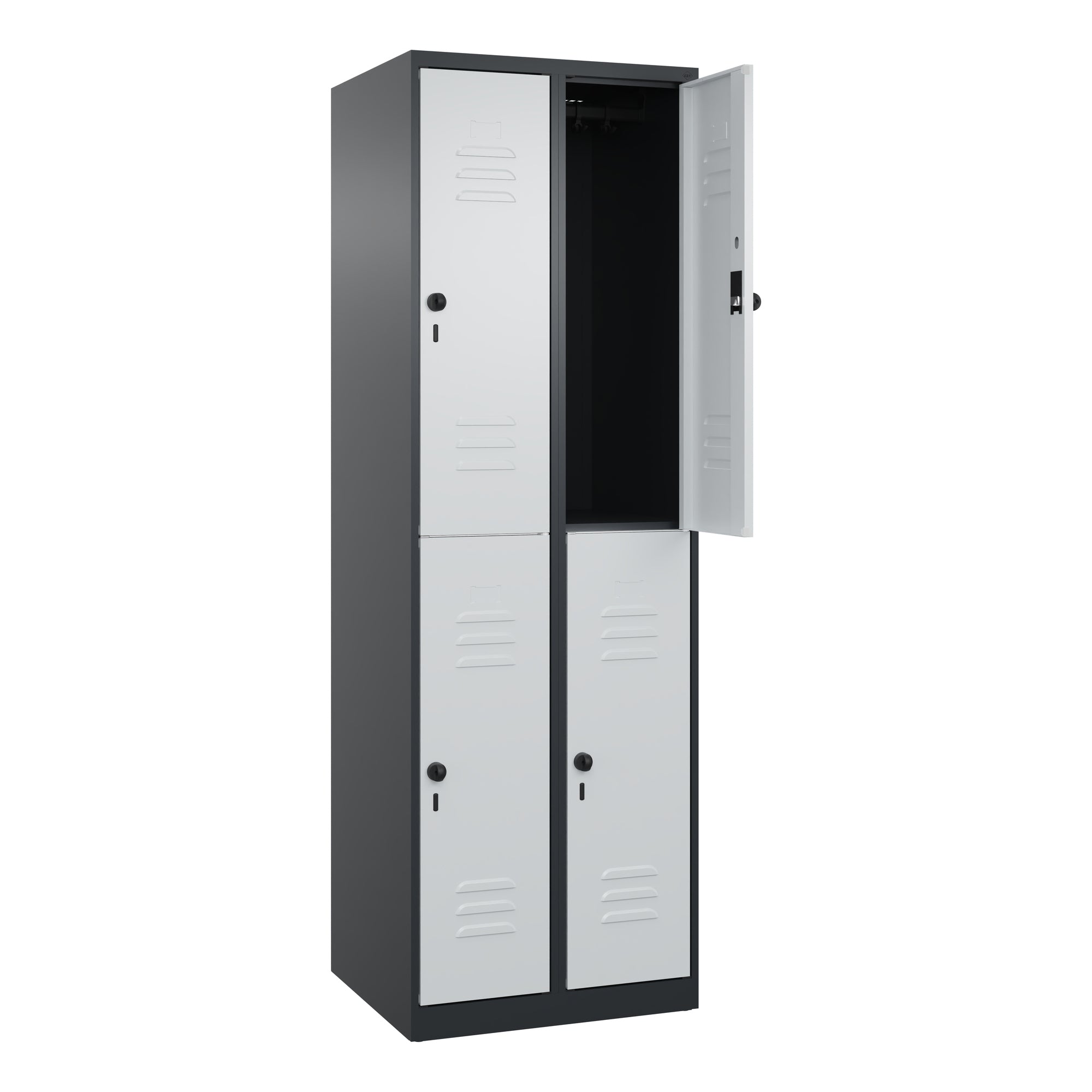 C+P Spind Classic PLUS 2Abteile 1850x600x500mm s.gr