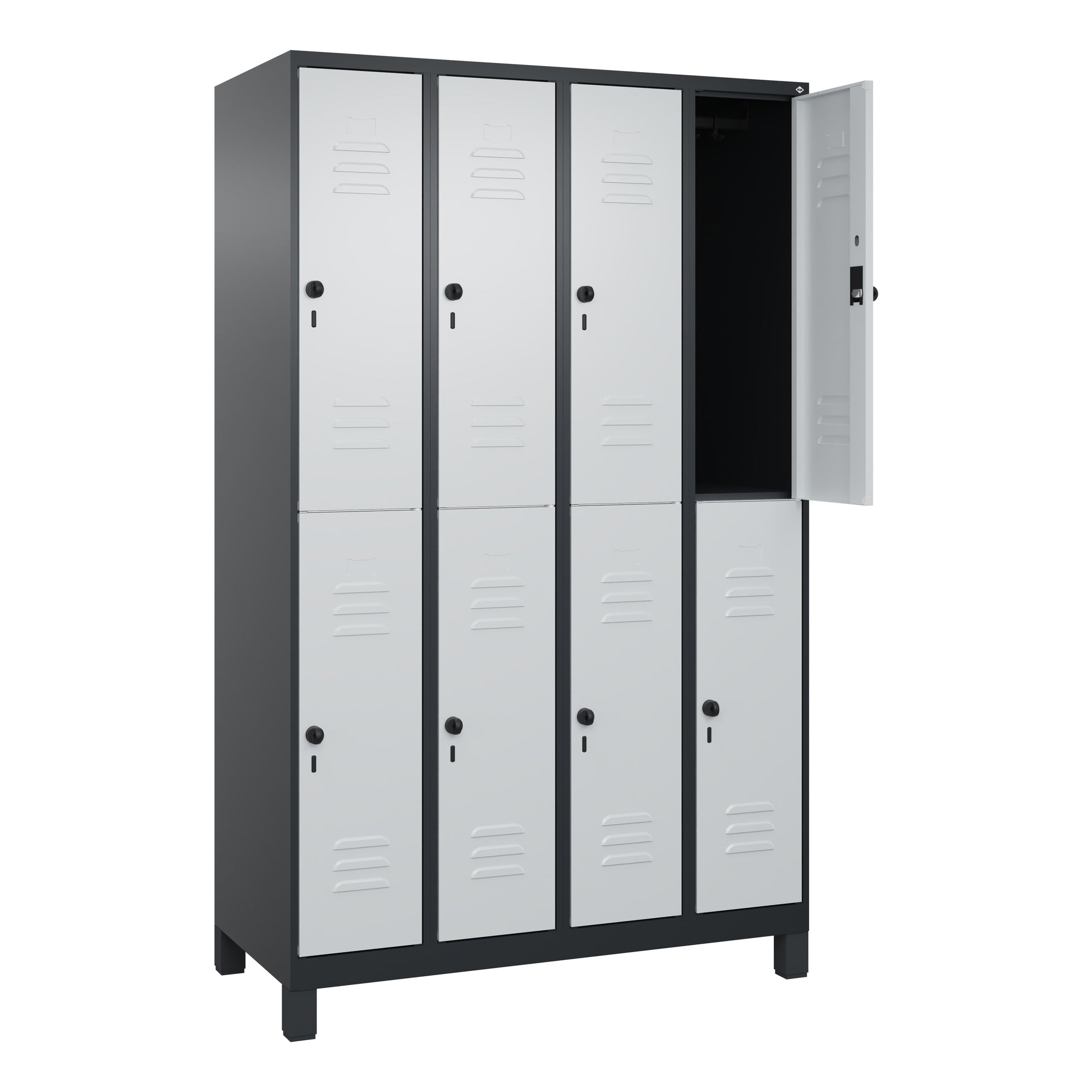 C+P Spind Classic PLUS 4Abteile 1950x1200x500mm