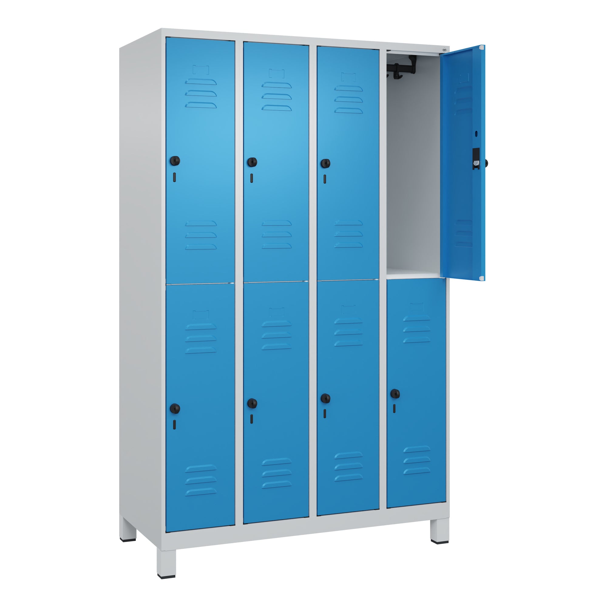 C+P Spind Classic PLUS 4Abt. 1950x1200x500 lgr/lbl