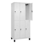 C+P Spind Classic PLUS 3Abteile 1950x900x500mm ws/ws