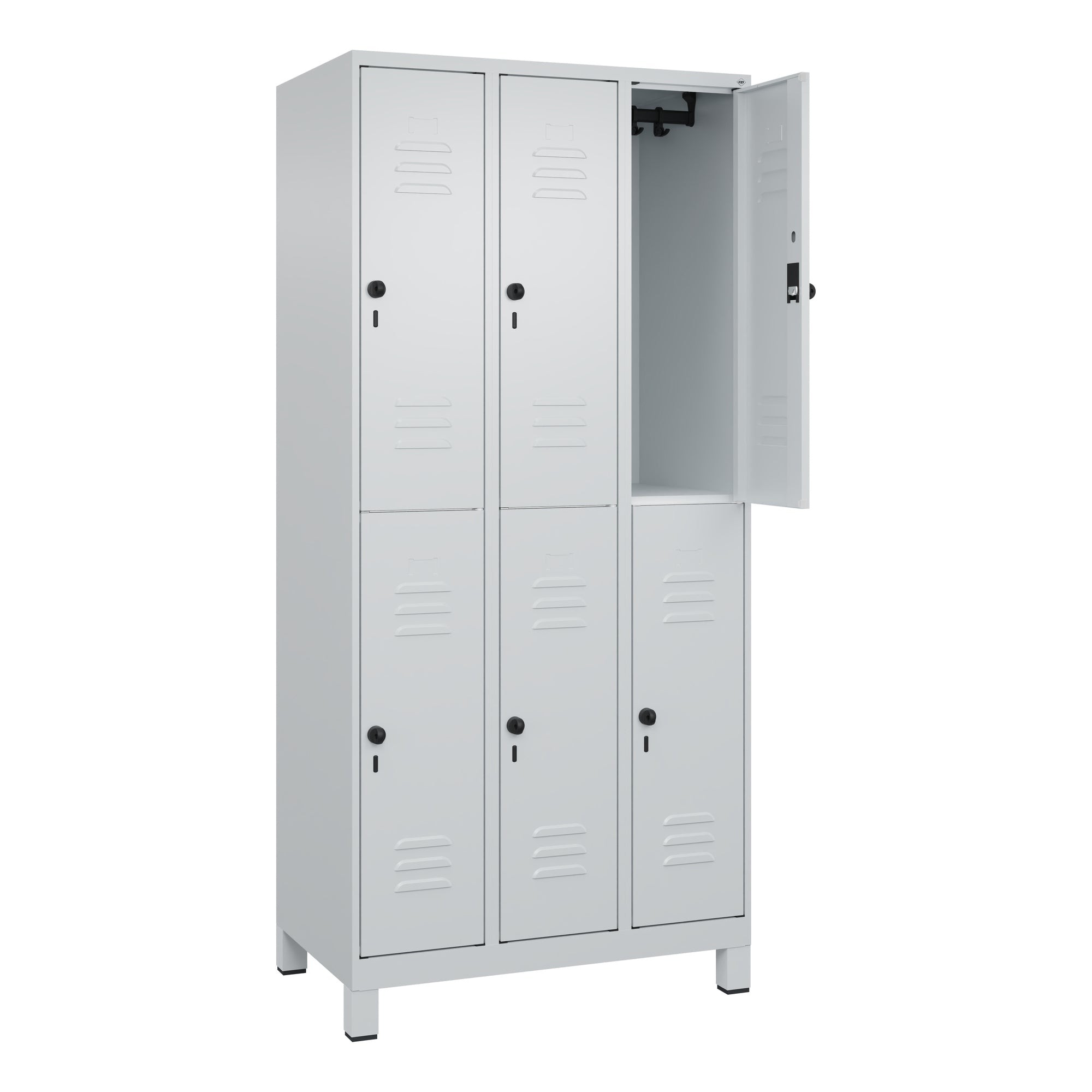 C+P Spind Classic PLUS 3Abteile 1950x900x500mm l.gr