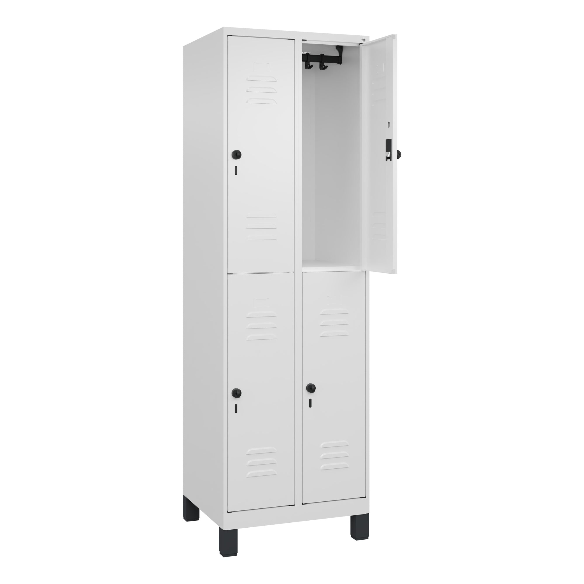 C+P Spind Classic PLUS 2Abteile 1950x600x500mm ws