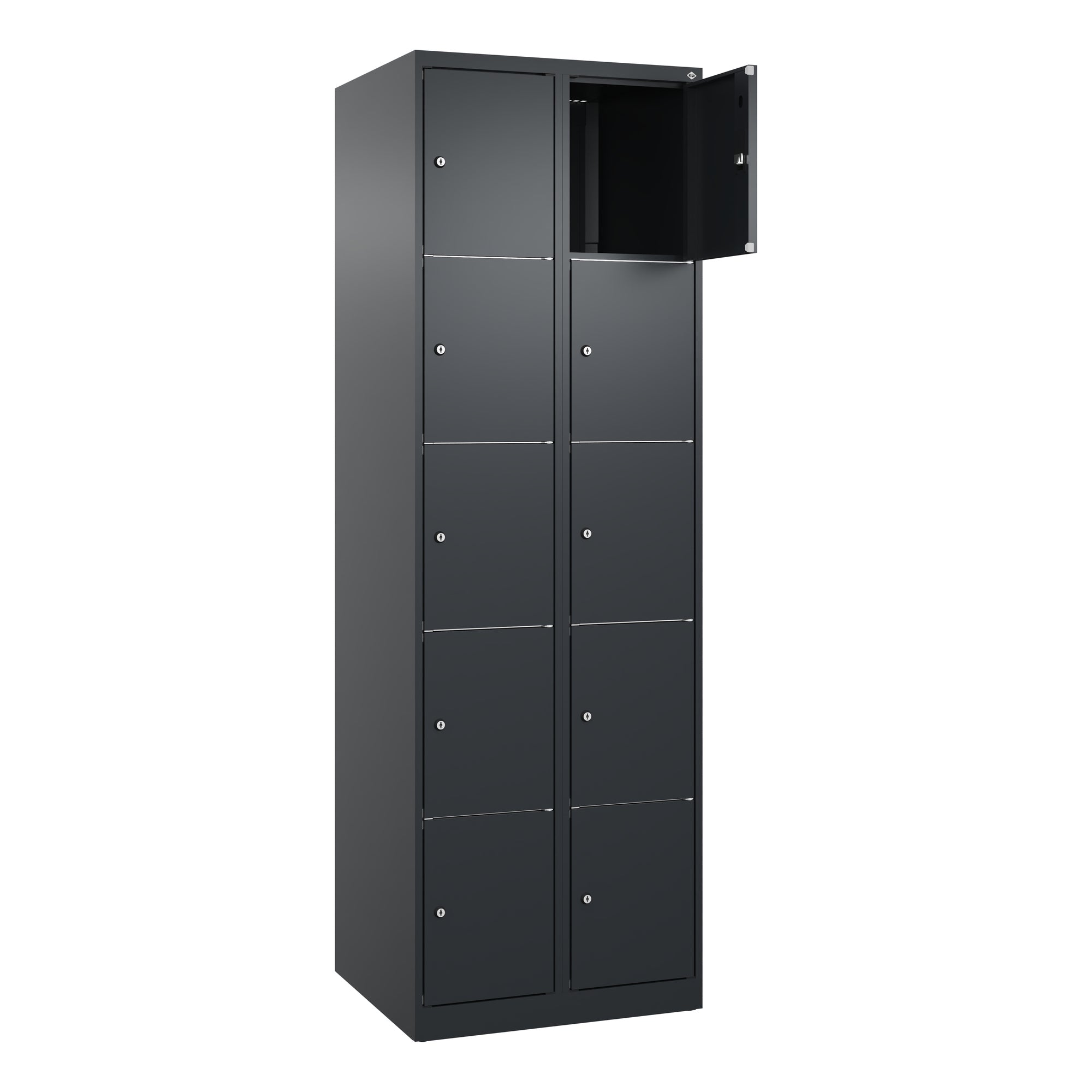 C+P SchließfSchr Classic PLUS 2x5Fä 1850x600x500 sgr/sgr