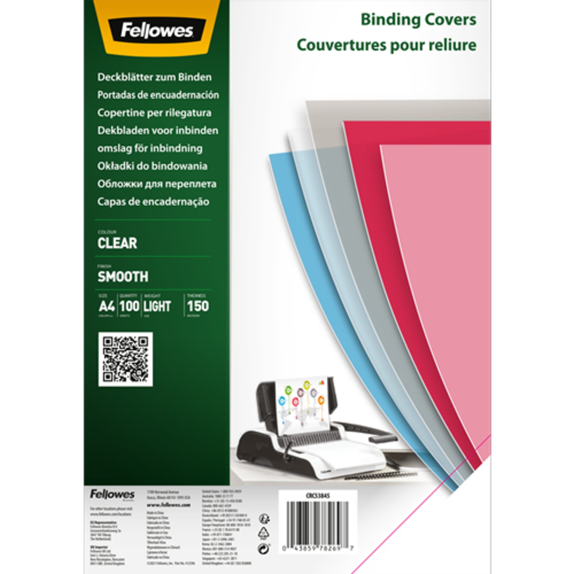 Fellowes Deckblattfolie, DIN A4