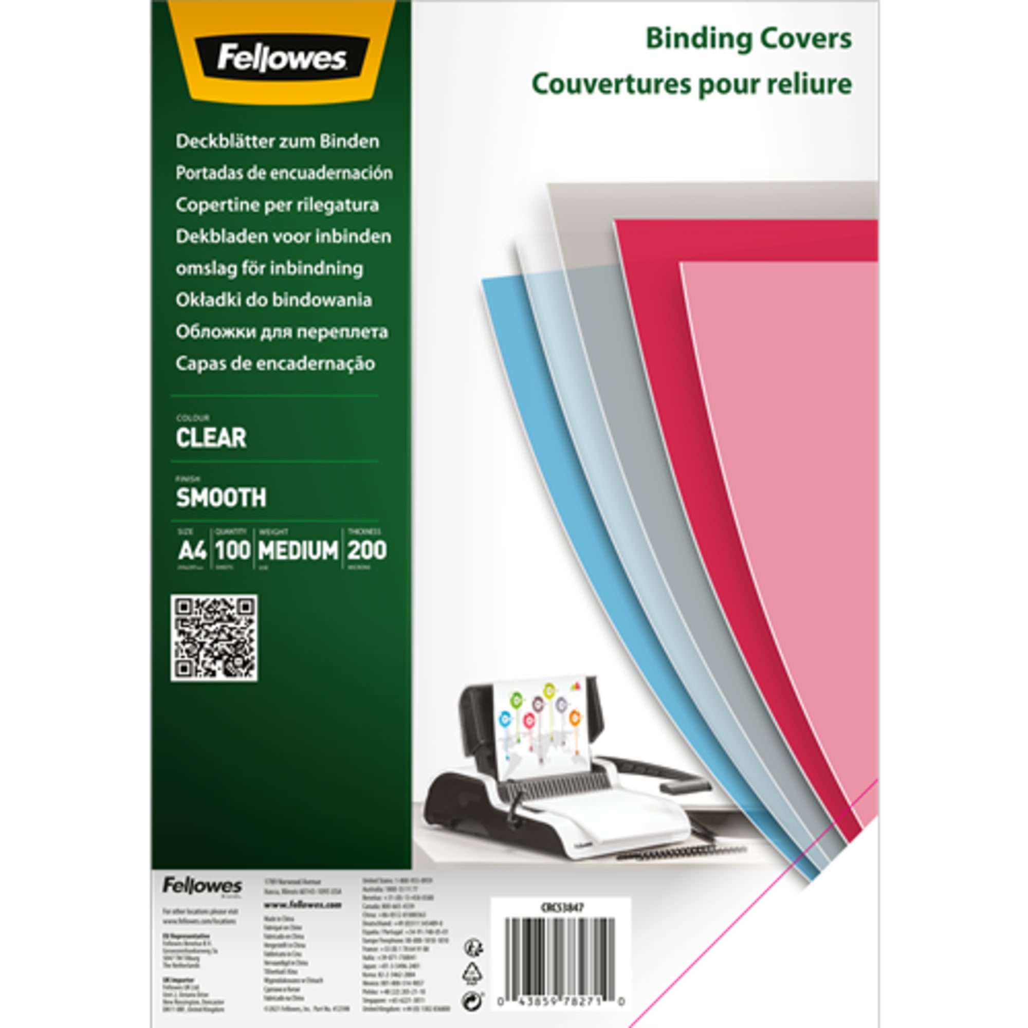 Fellowes Deckblattfolie, DIN A4