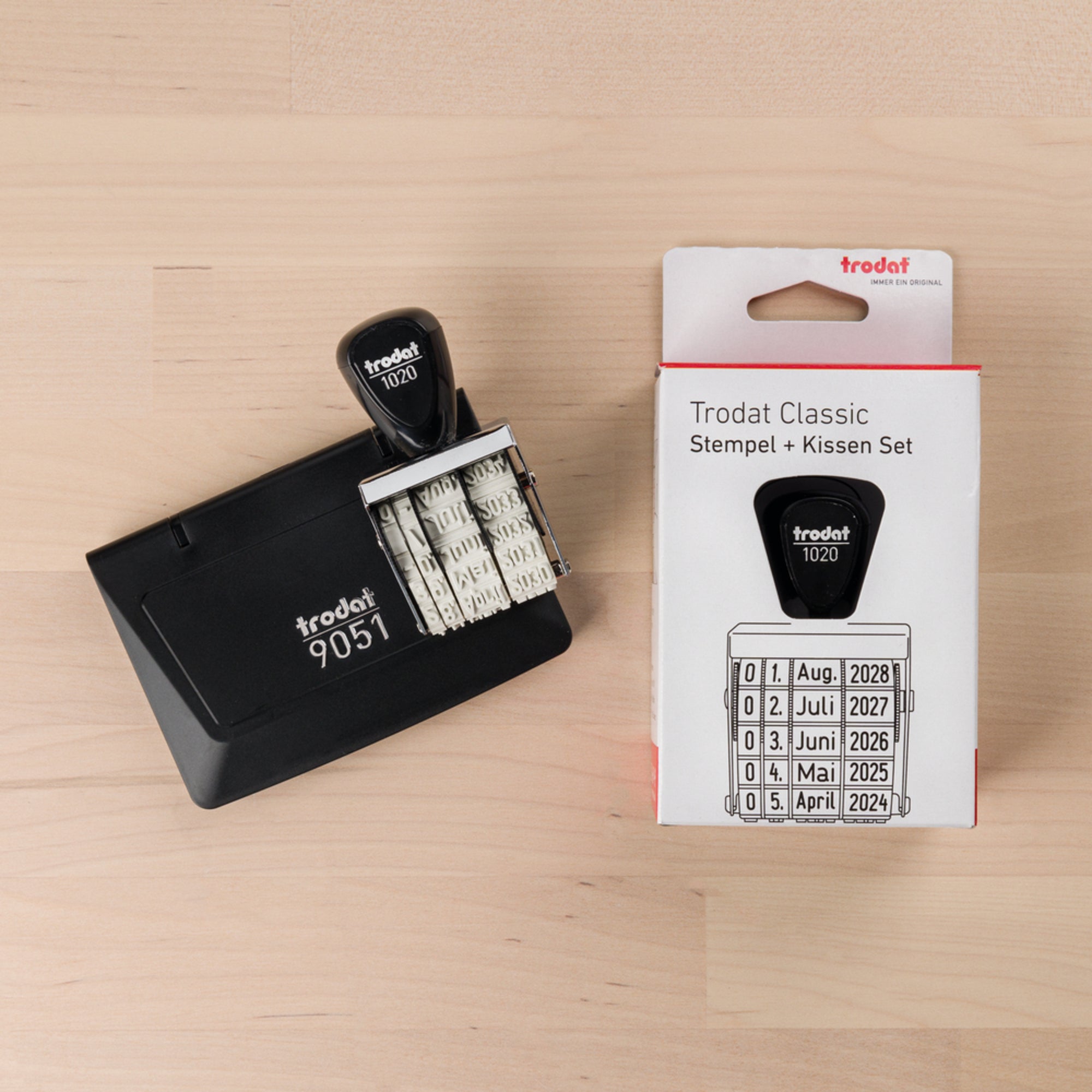 trodat Datumstempel Classic 1020 + Kissen Set