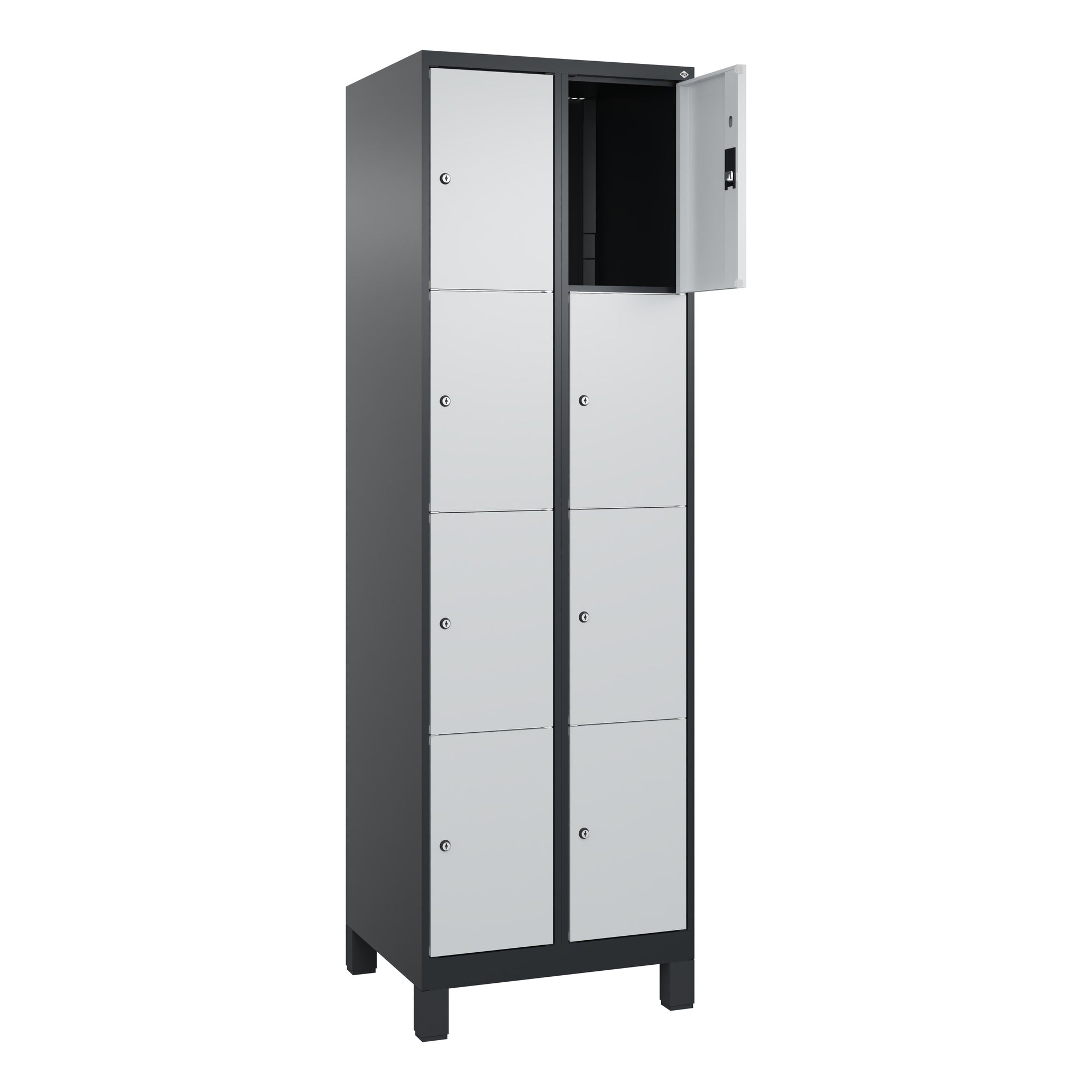 C+P SchließfSchr Classic PLUS 2x4Fä 1950x600x500