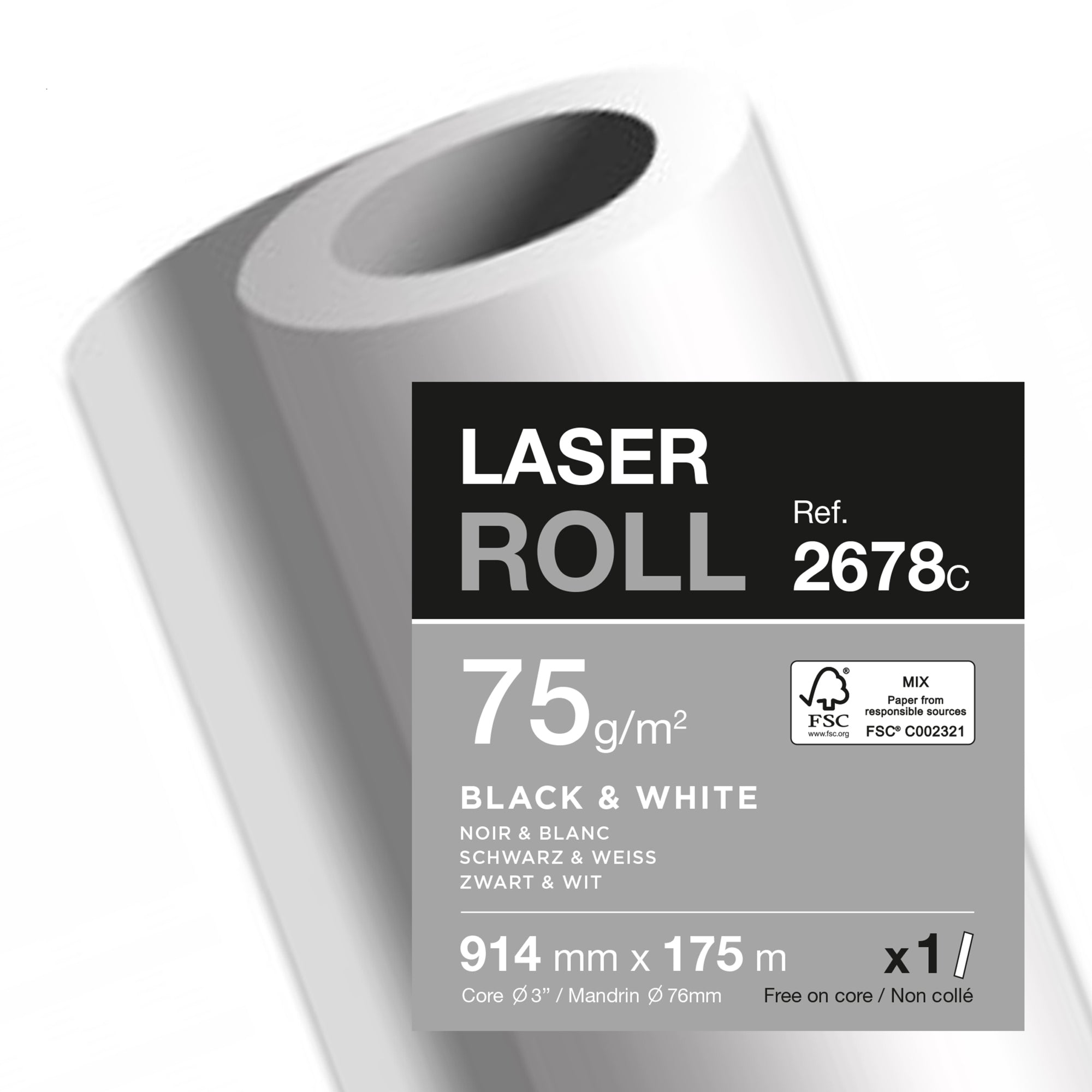 Clairefontaine Plotterpapier Laser Multifunctional