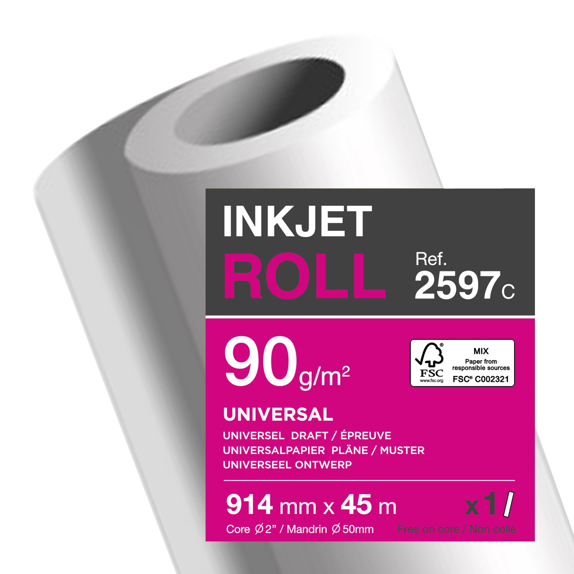 Clairefontaine Inkjetplotterpapier Inkjet Universal