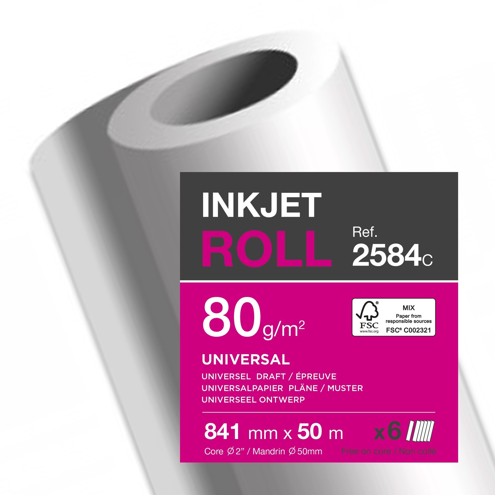 Clairefontaine Inkjetplotterpapier Inkjet Universal