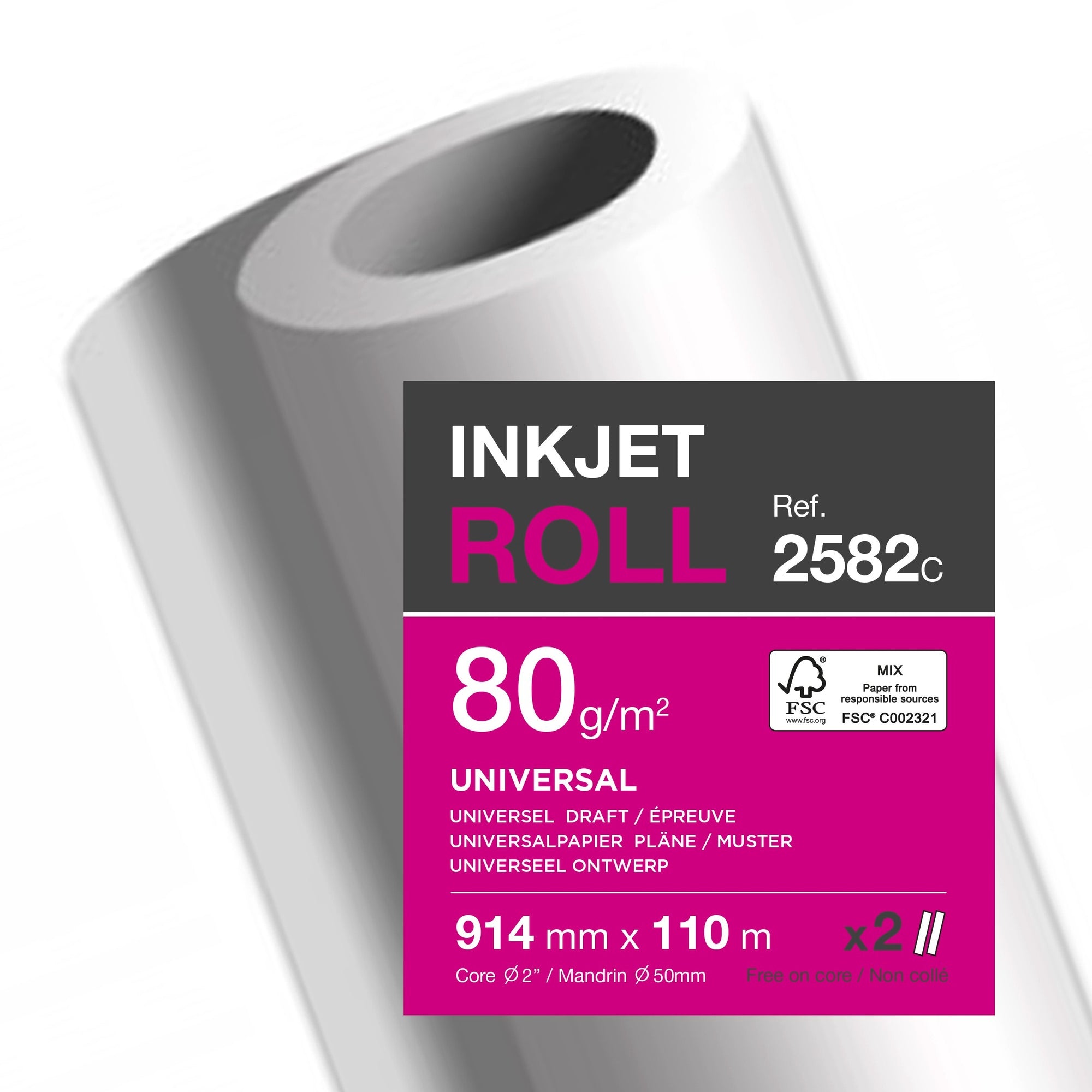 Clairefontaine Inkjetplotterpapier Inkjet Universal