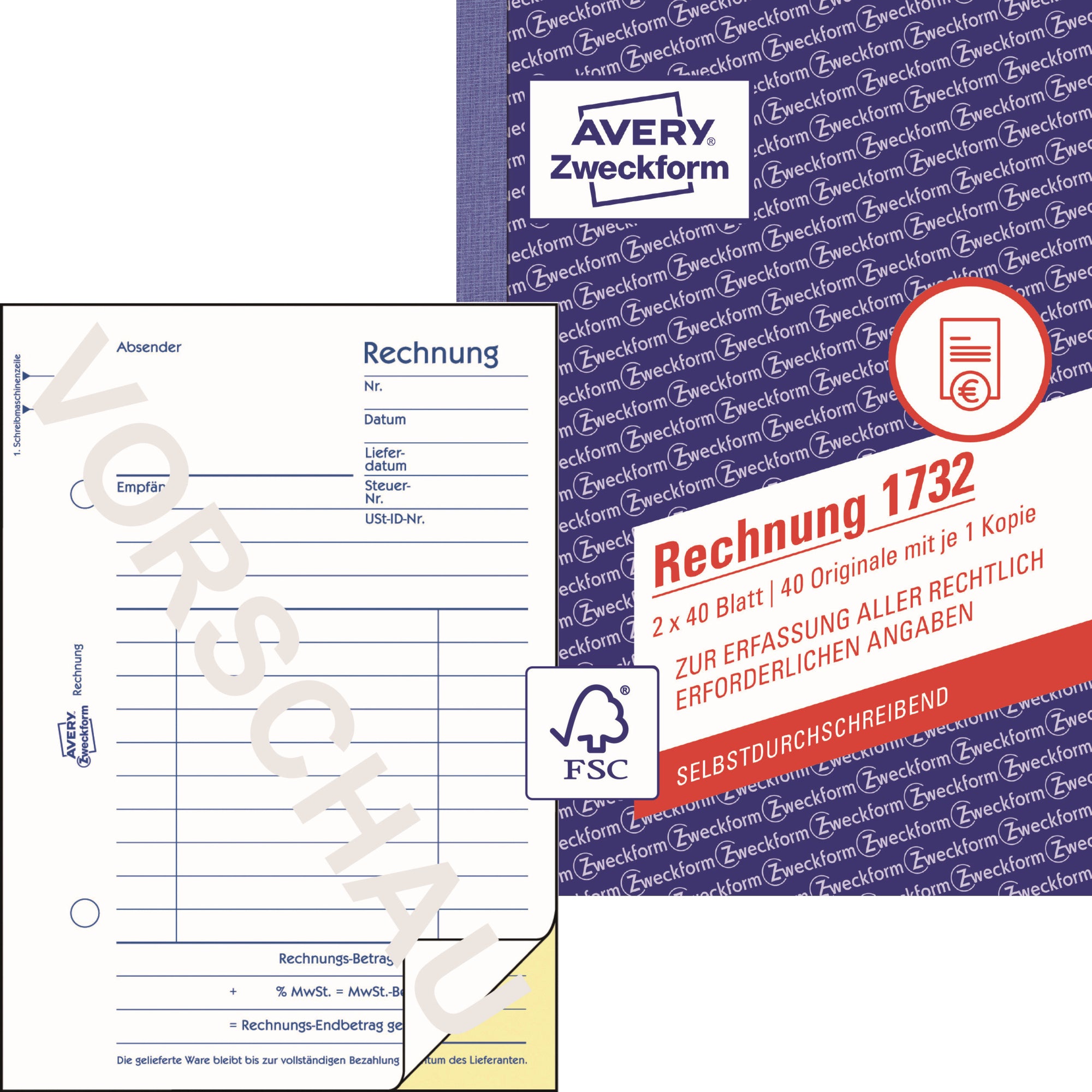 Avery Rechnung 1732