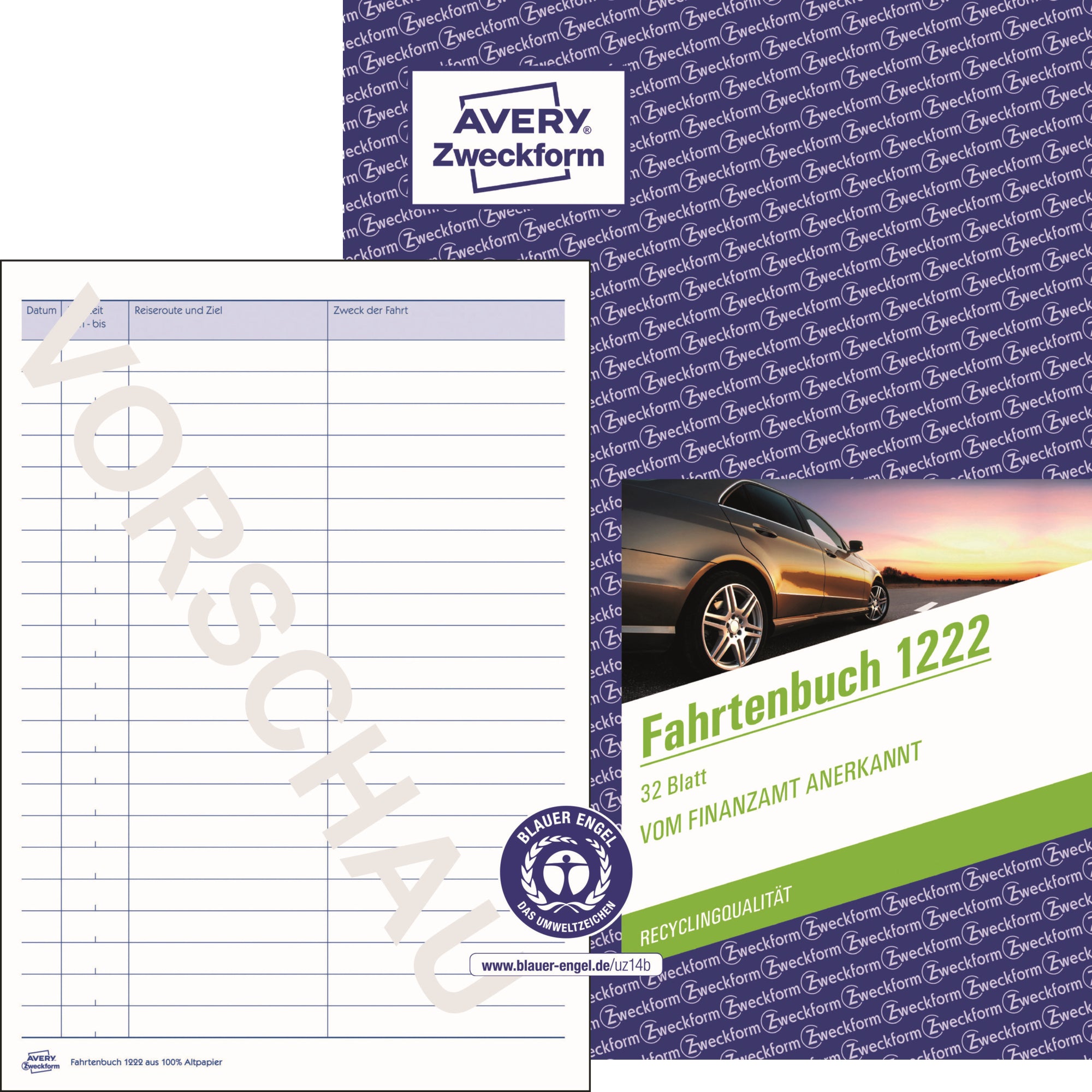 Avery Fahrtenbuch 1222