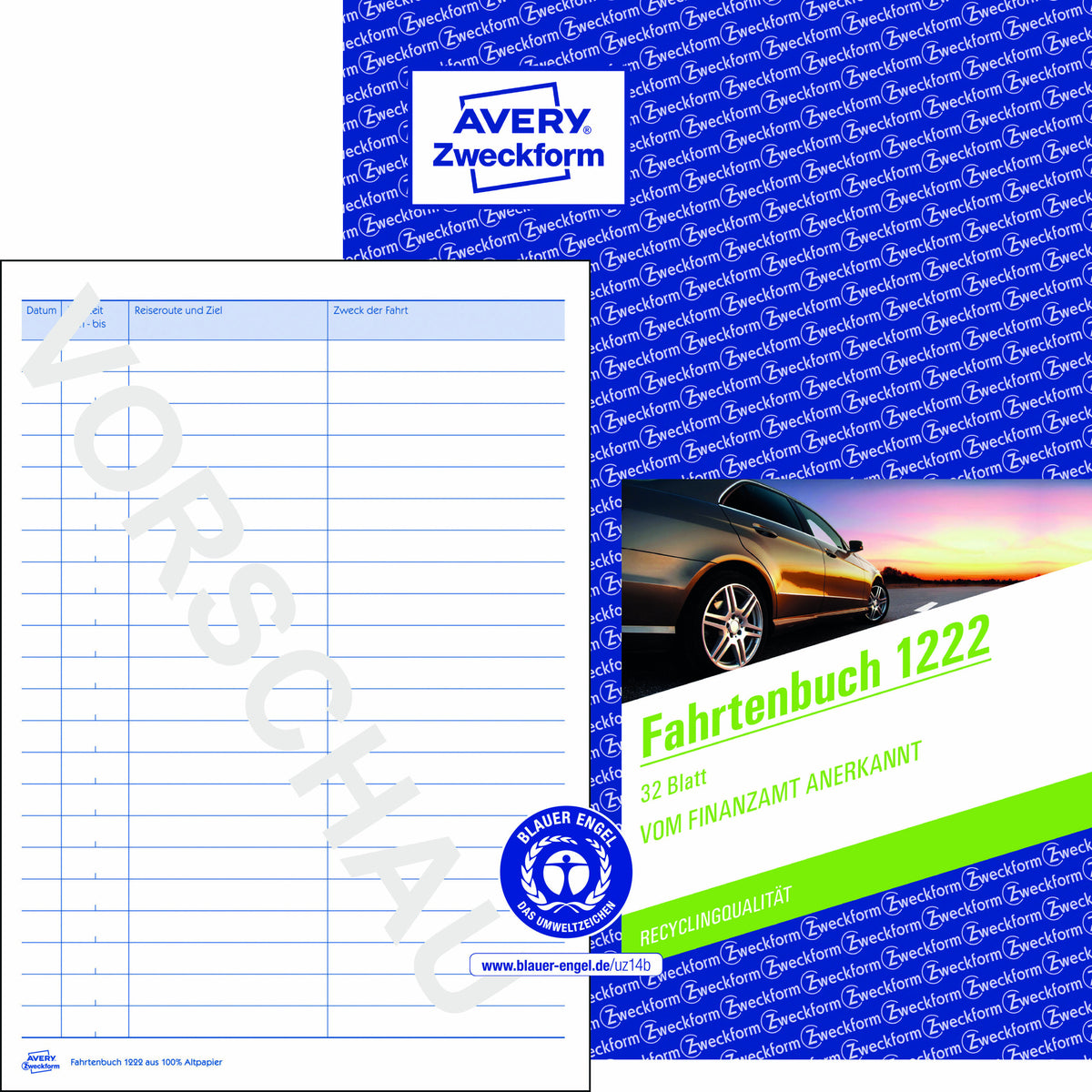 Avery Fahrtenbuch 1222