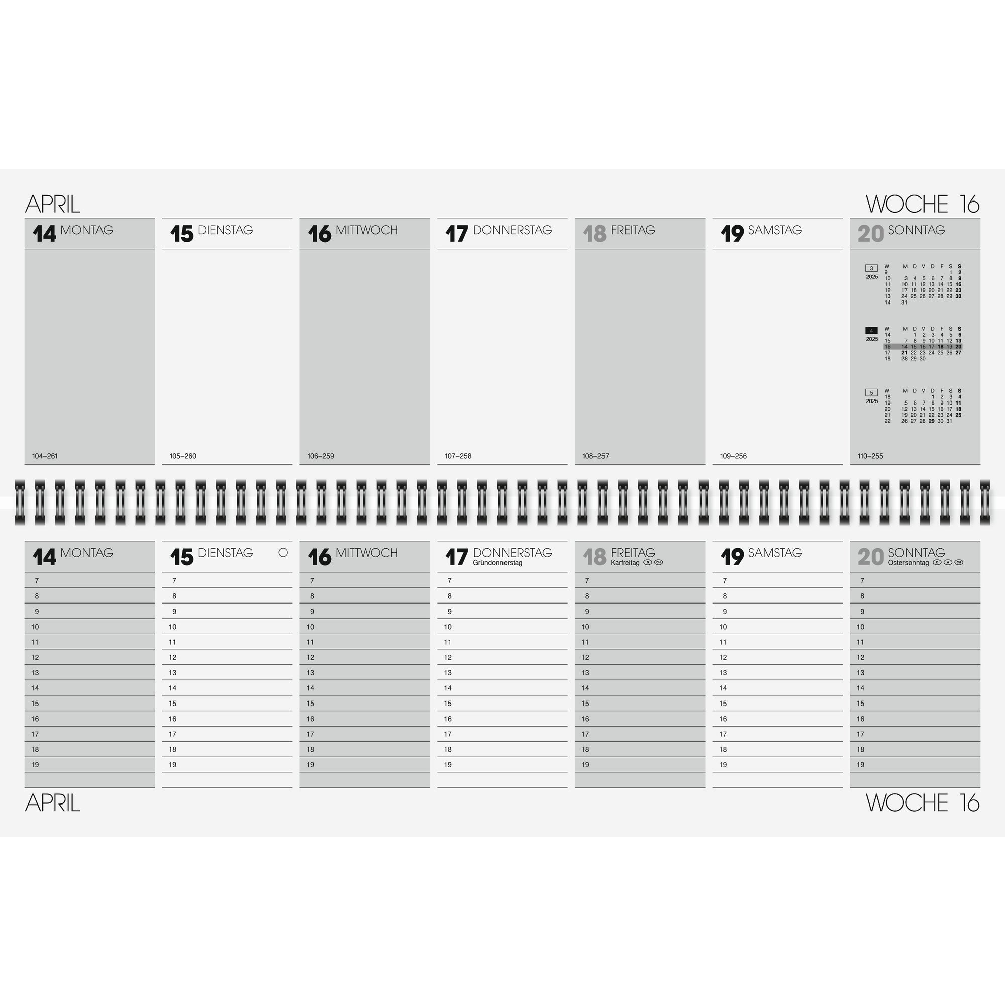Glocken Querkalender