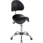 meychair Hocker A4R-MED-TR-PU Rl Rücken sw