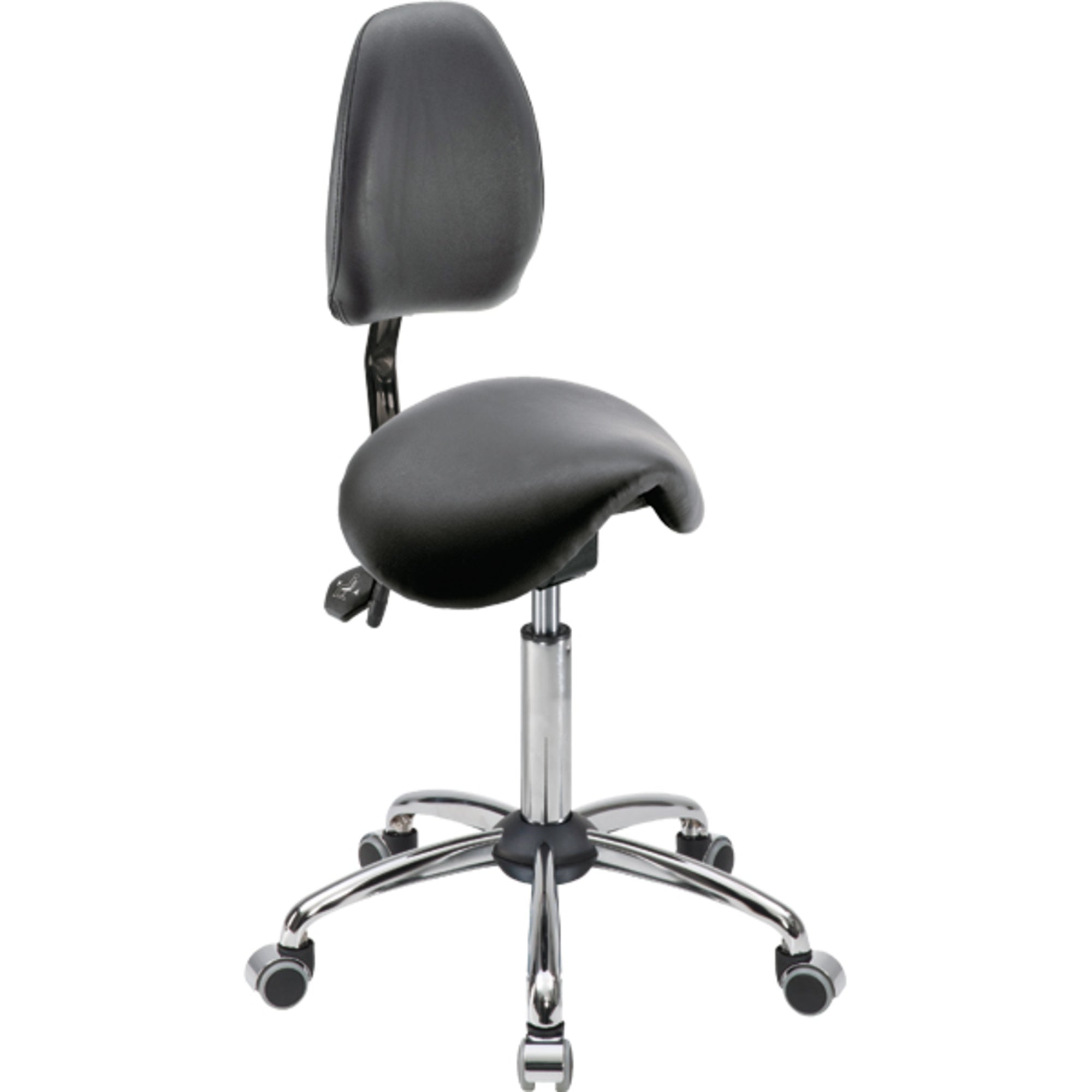 meychair Hocker A4R-MED- TR-KL2 Rollen Rücken sw