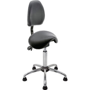 meychair Hocker A4R-MED-TG- KL2 Gleiter Rücken sw