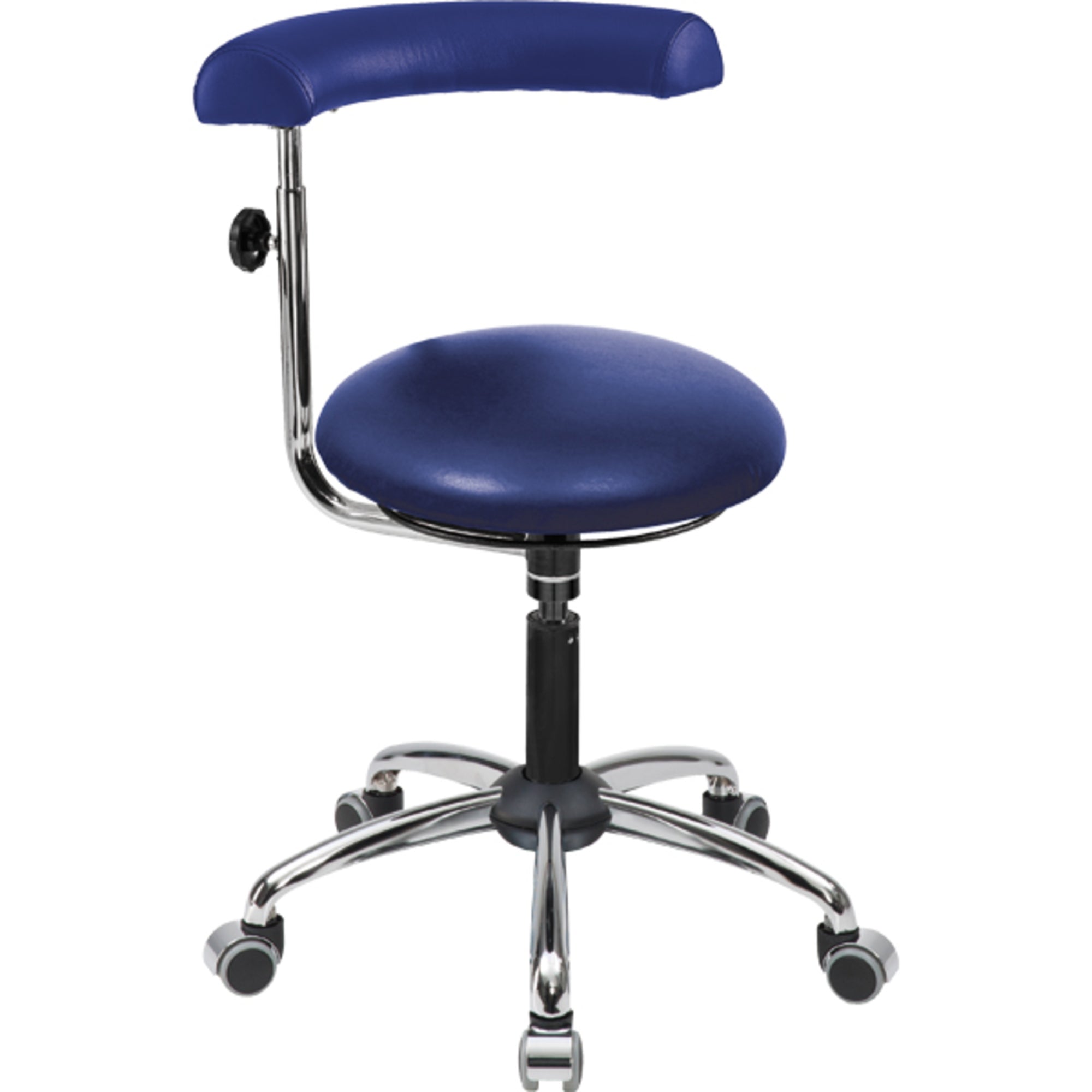 meychair Hocker A20-29-TR- Comfort-KL Rollen Arm bl