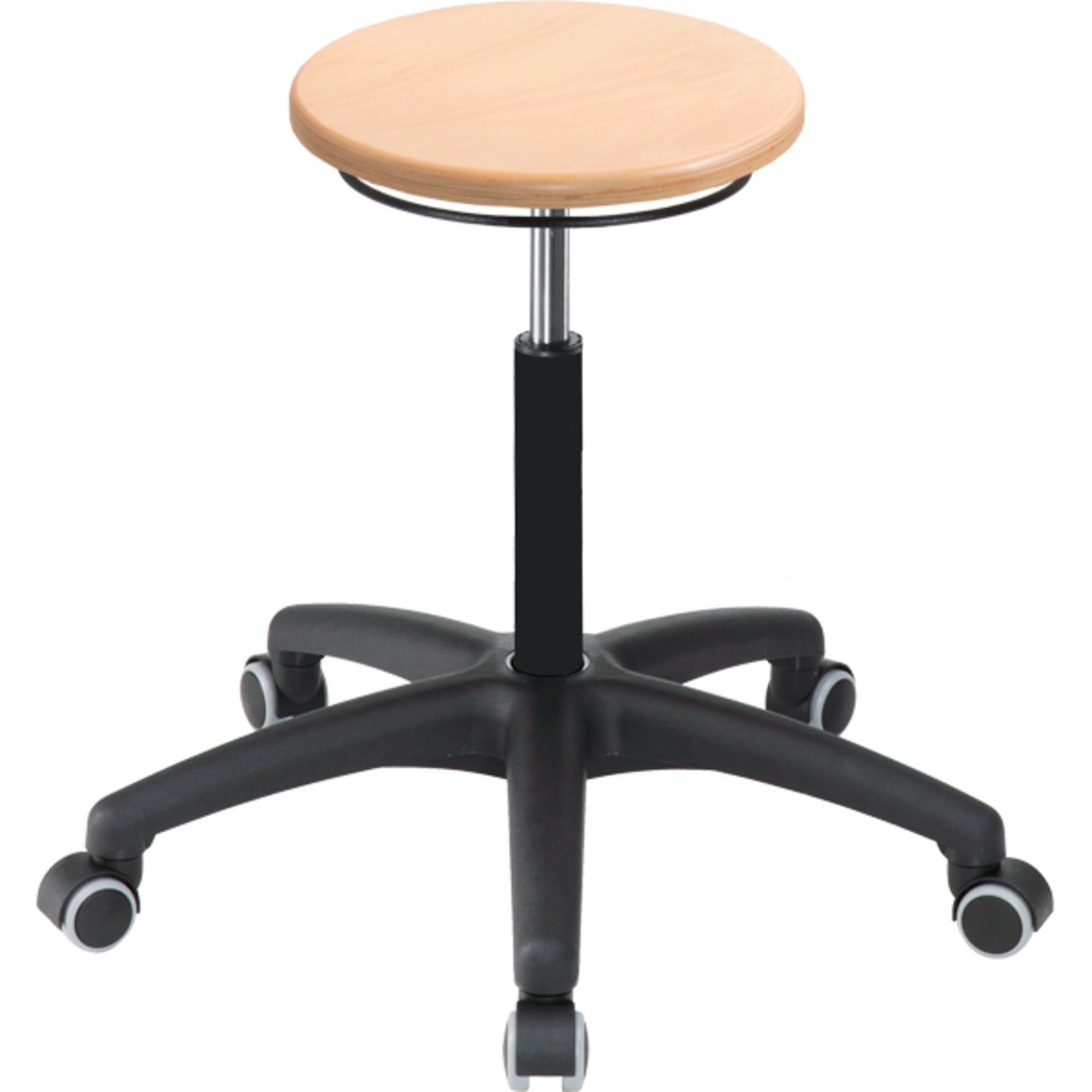 meychair Hocker A1S-TR-B Rollen Buche h.