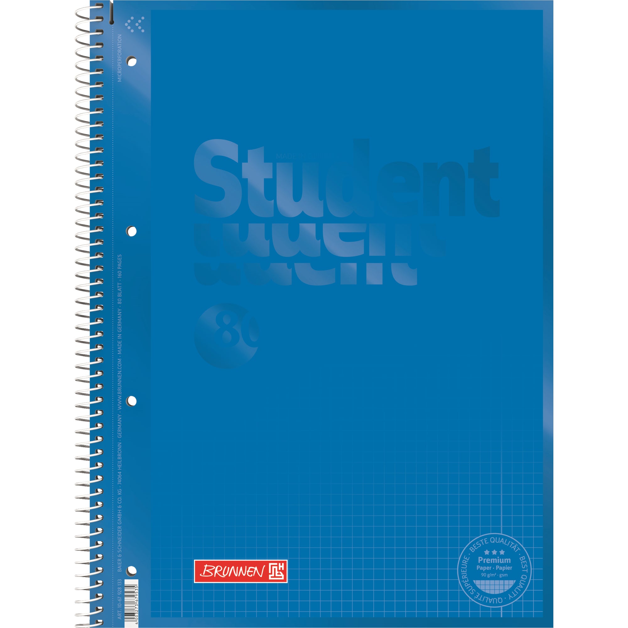 Brunnen Collegeblock Student Colour Code, DIN A4