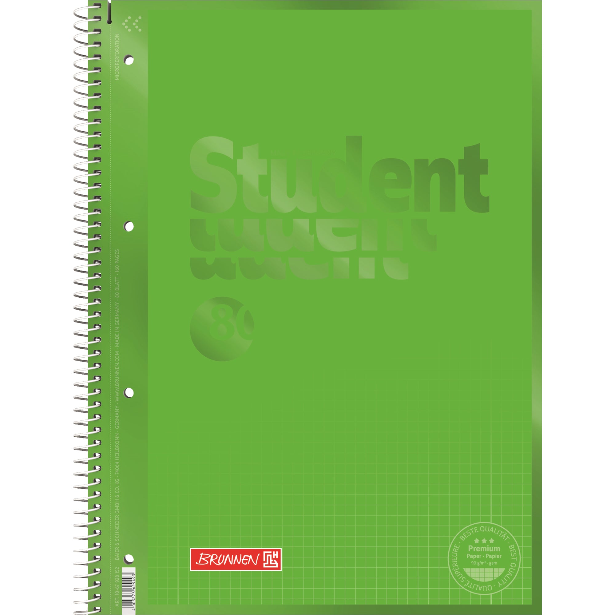 Brunnen Collegeblock Student Colour Code, DIN A4